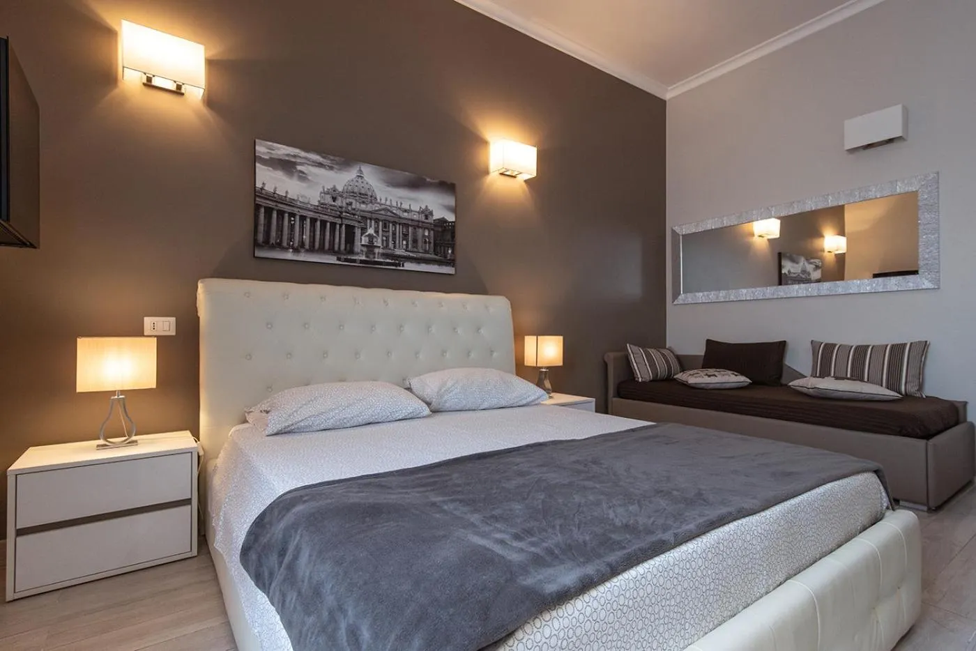 Bed in Central Vatican Rooms