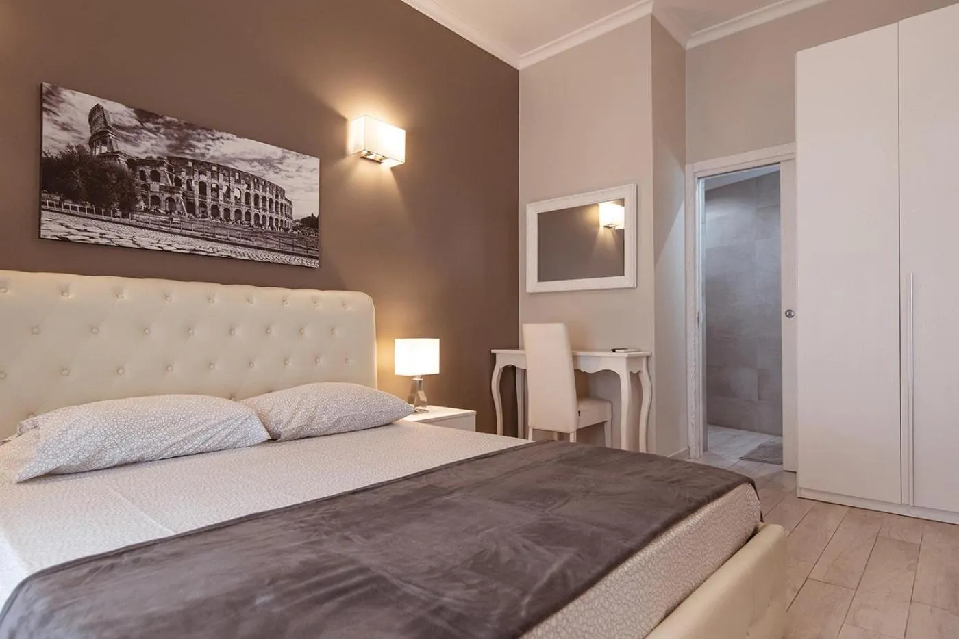 Bed in Central Vatican Rooms