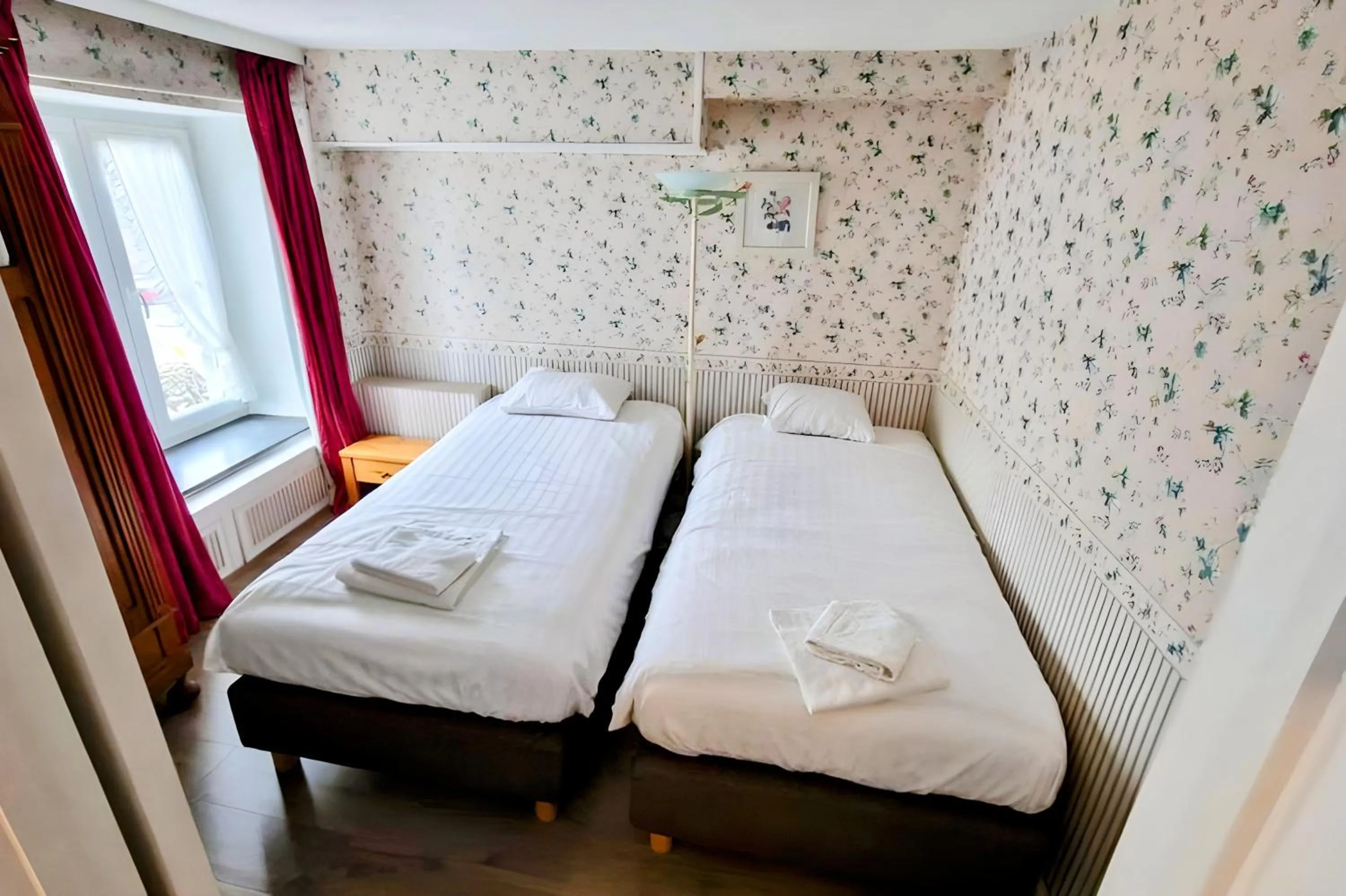 Bed in Hotel-Restaurant Bonhomme