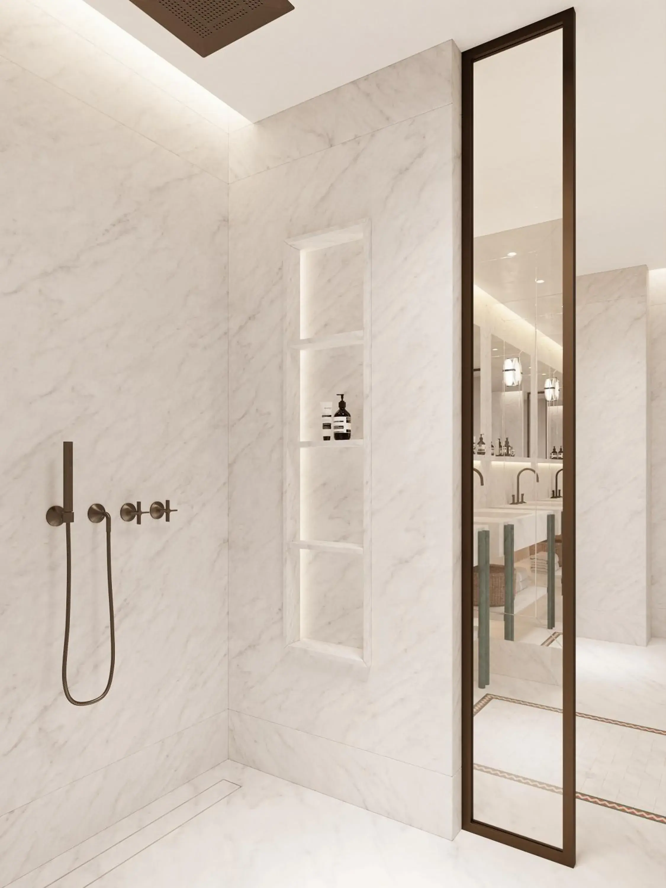 Shower in The View Rabat Shower in The View Rabat