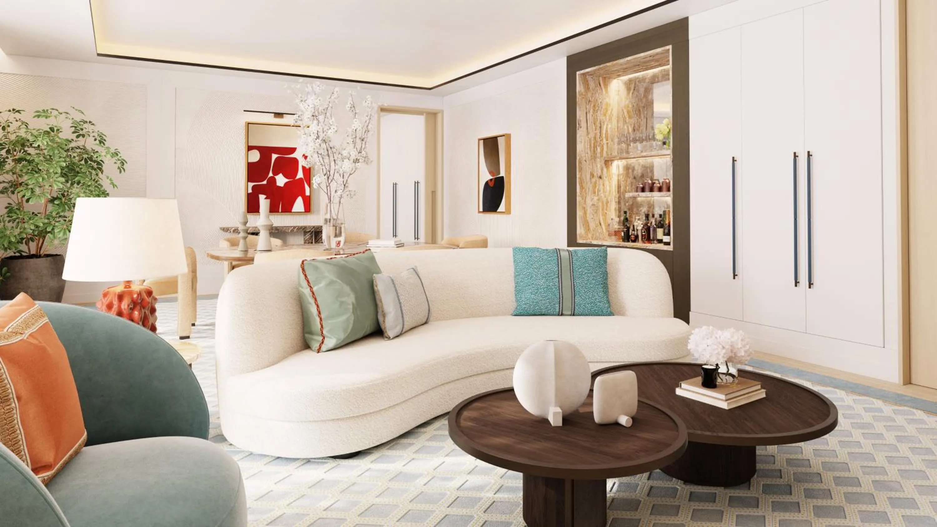 Living room in The View Rabat