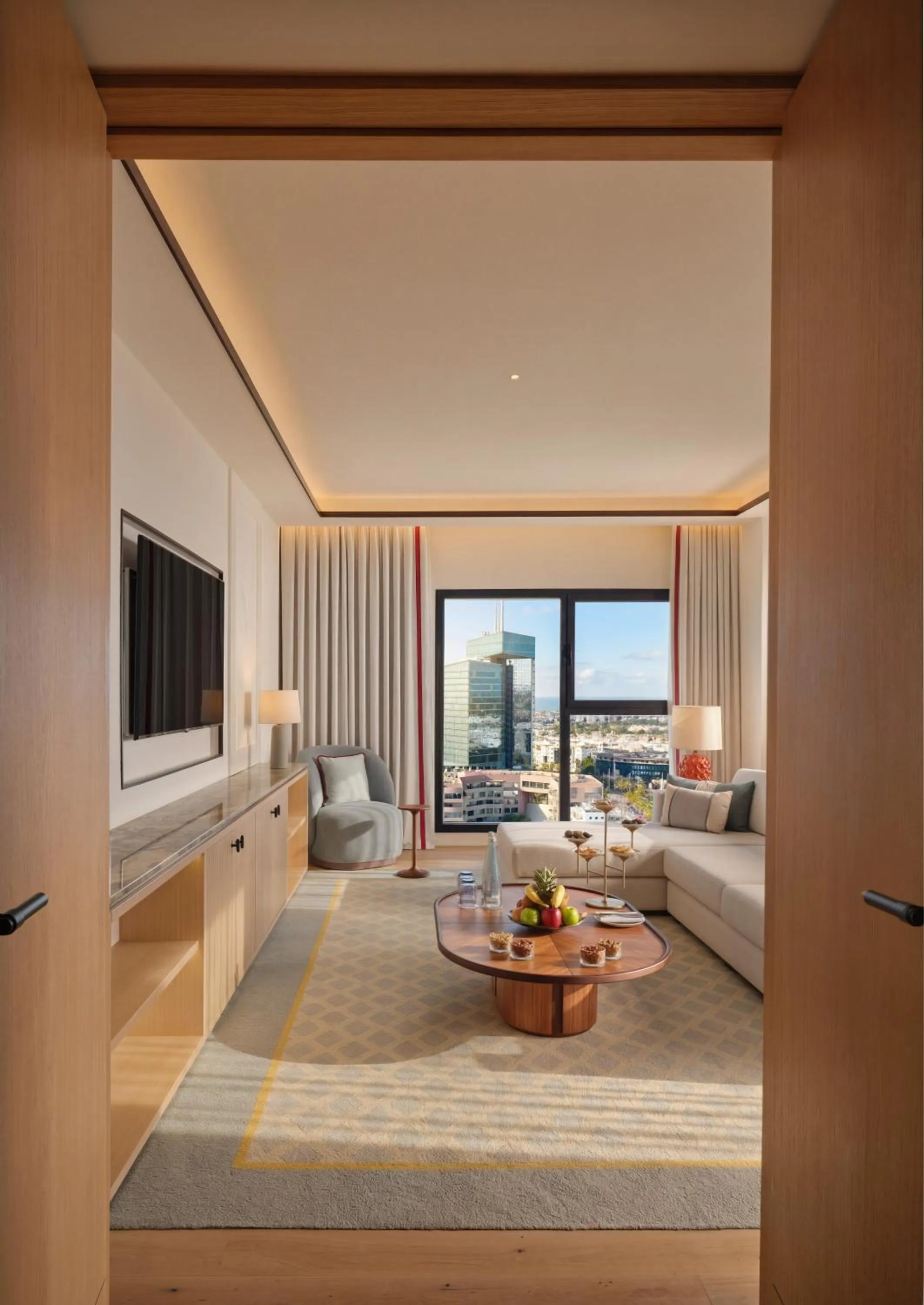 Seating area in The View Rabat