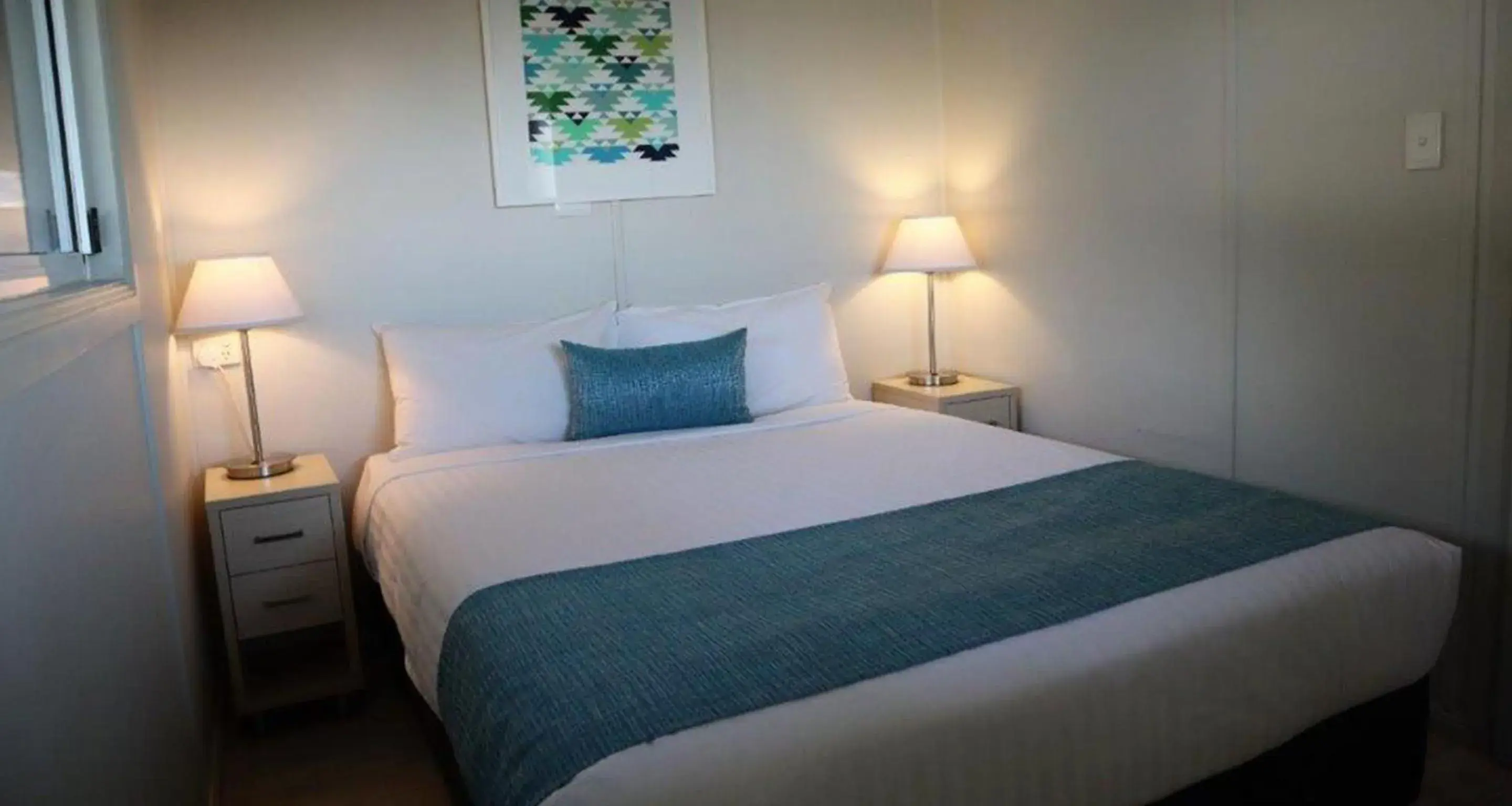 Bedroom, Bed in NRMA Port Macquarie Breakwall Holiday Park Bedroom, Bed in NRMA Port Macquarie Breakwall Holiday Park