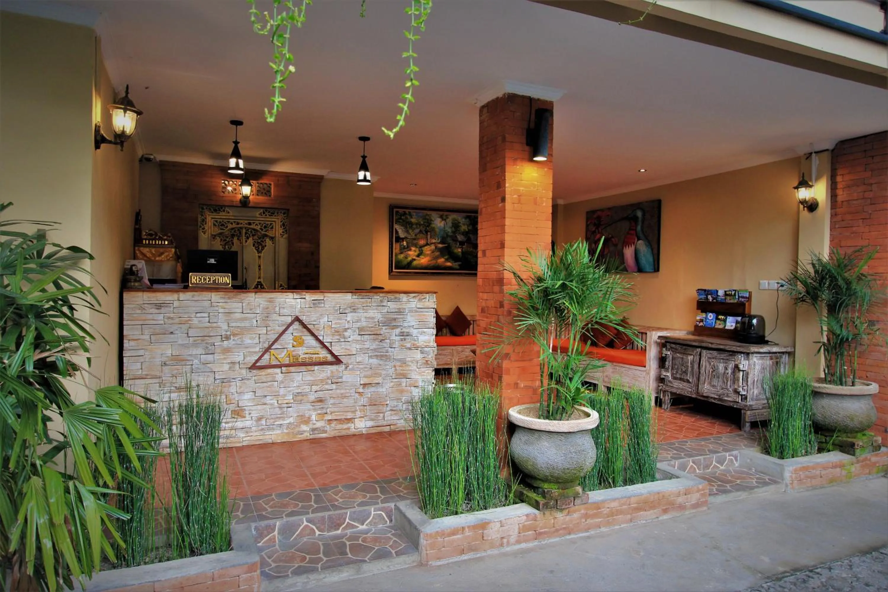 Lobby or reception in Pondok Massas Ubud