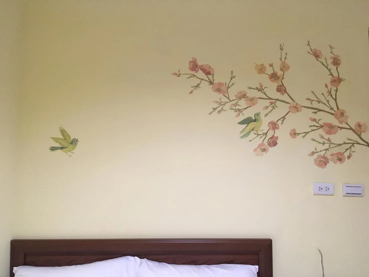 Decorative detail, Bed in HFun Hotel