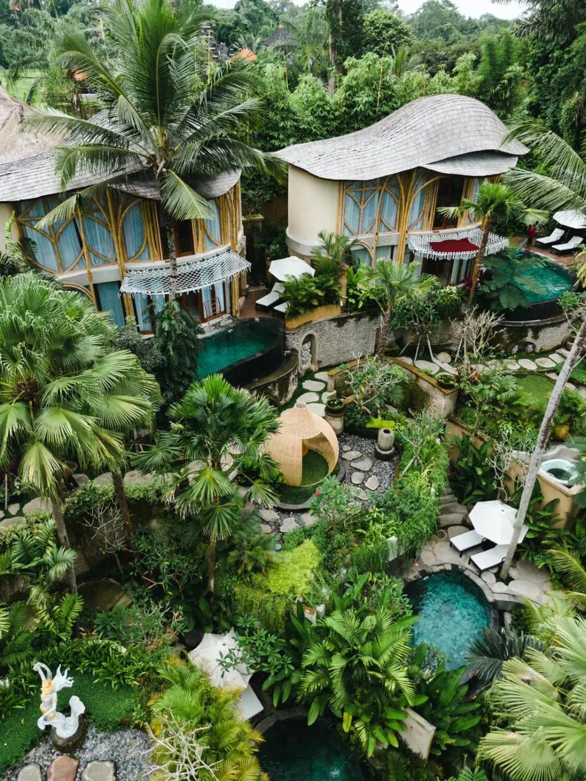 Bird's eye view in The Udaya Resorts and Spa Bird's eye view in The Udaya Resorts and Spa