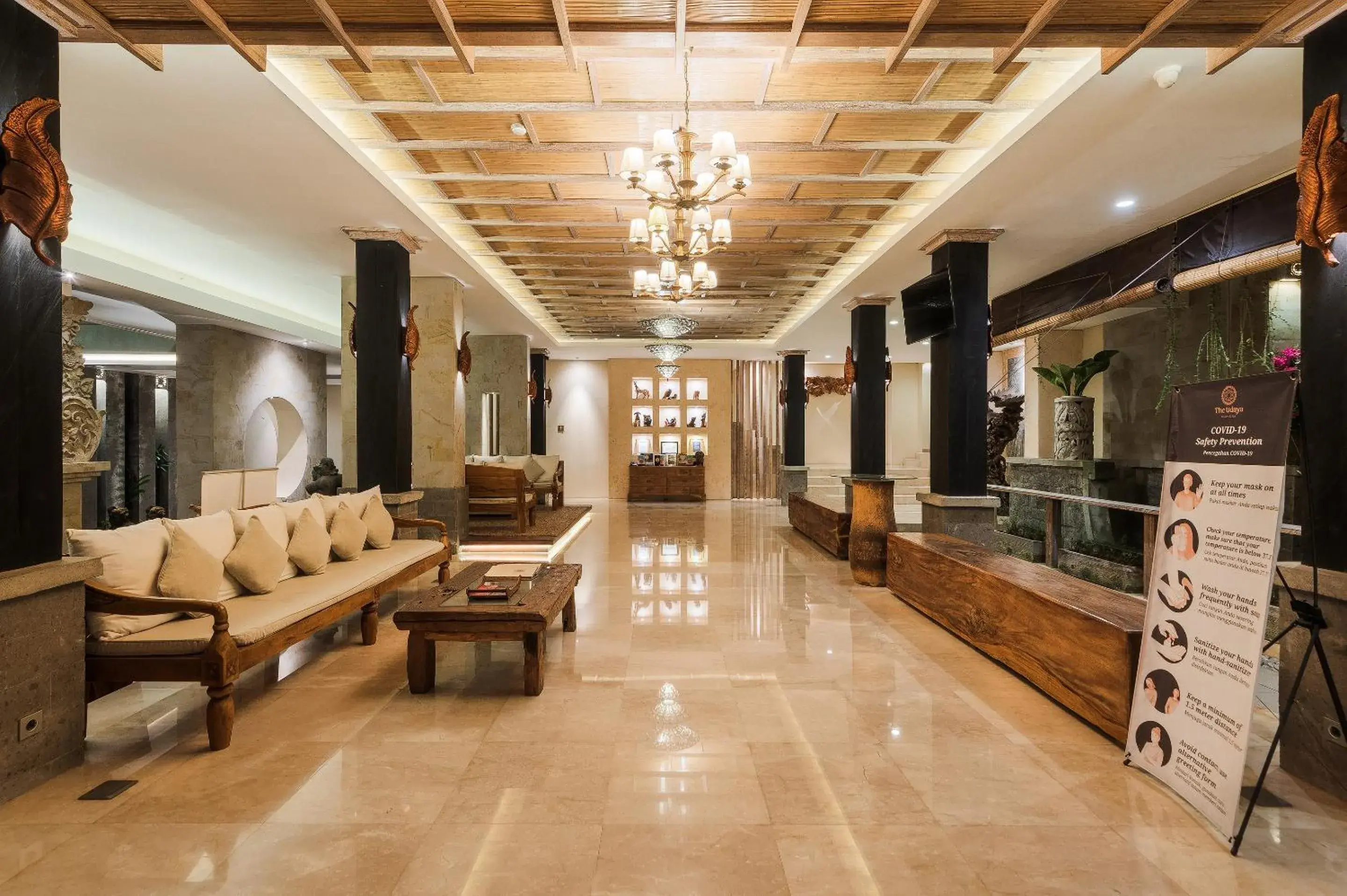 Lobby or reception in The Udaya Resorts and Spa Lobby or reception in The Udaya Resorts and Spa