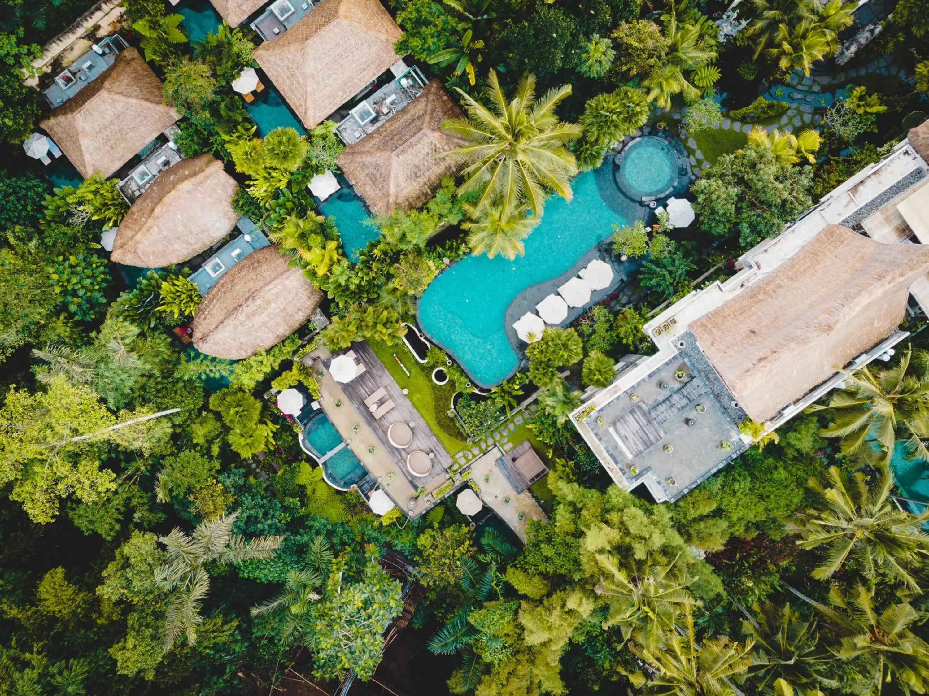 Bird's eye view in The Udaya Resorts and Spa Bird's eye view in The Udaya Resorts and Spa