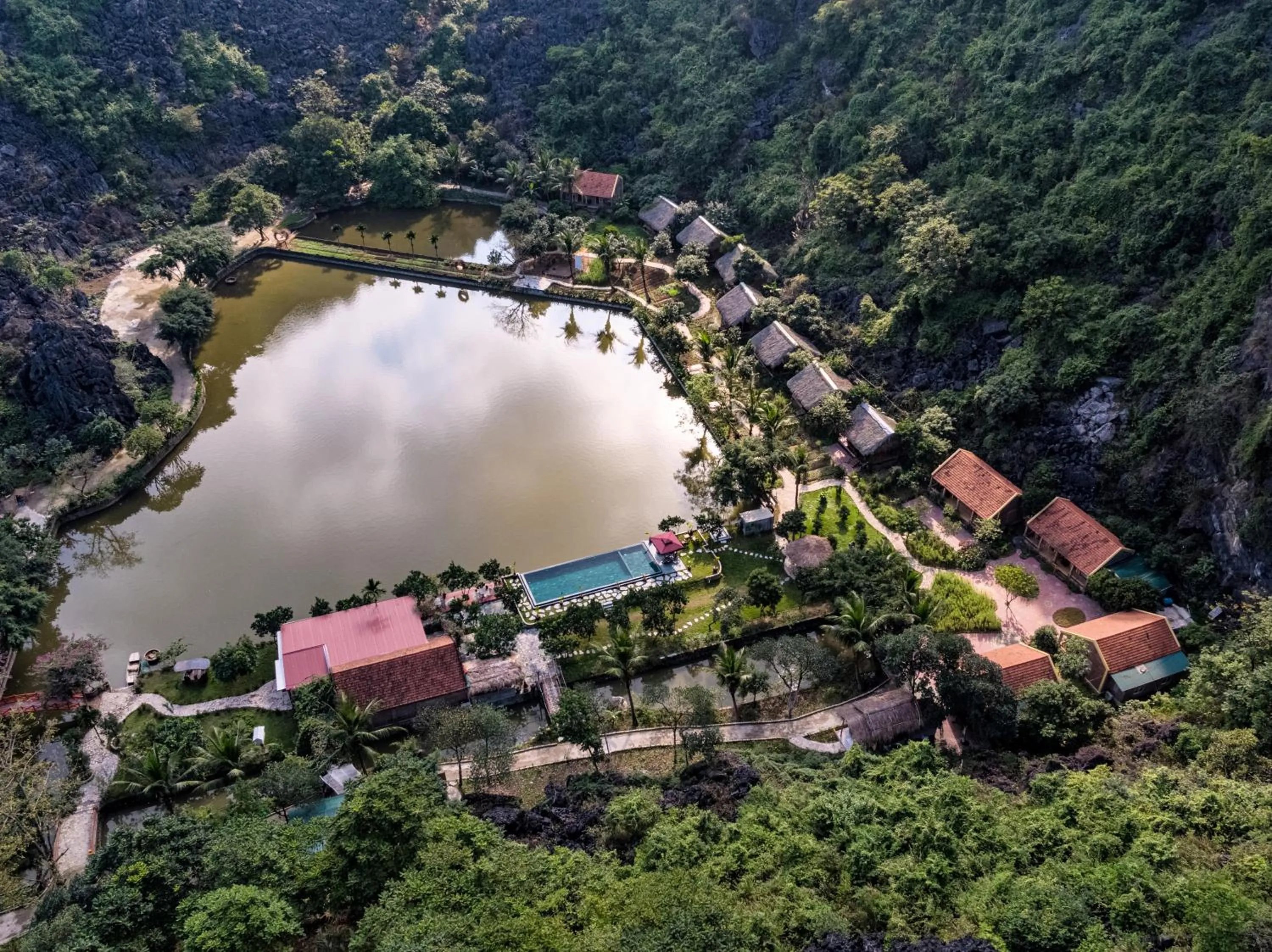 Bird's eye view in An's Eco Garden Resort