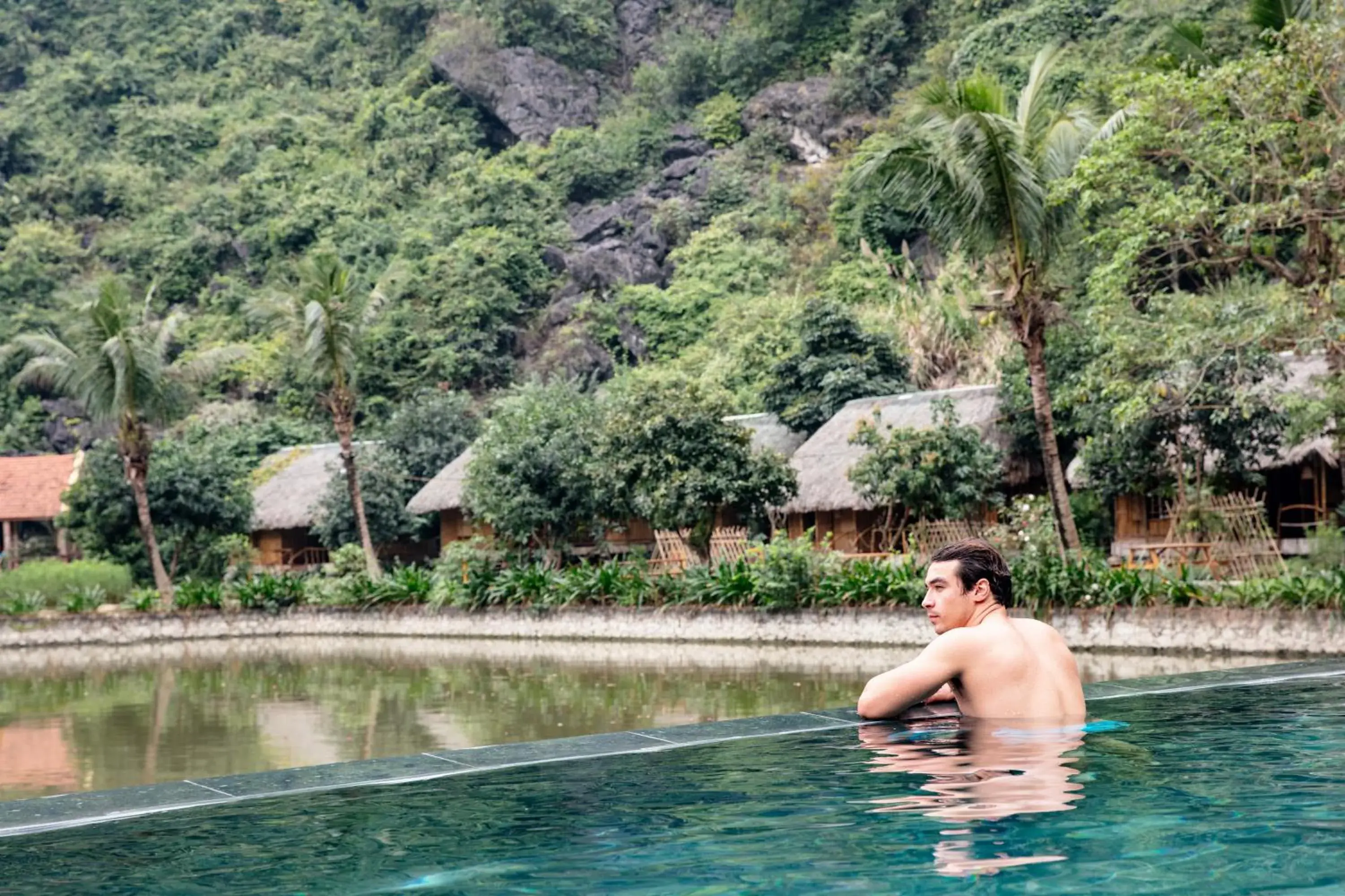 Swimming pool in An's Eco Garden Resort Swimming pool in An's Eco Garden Resort
