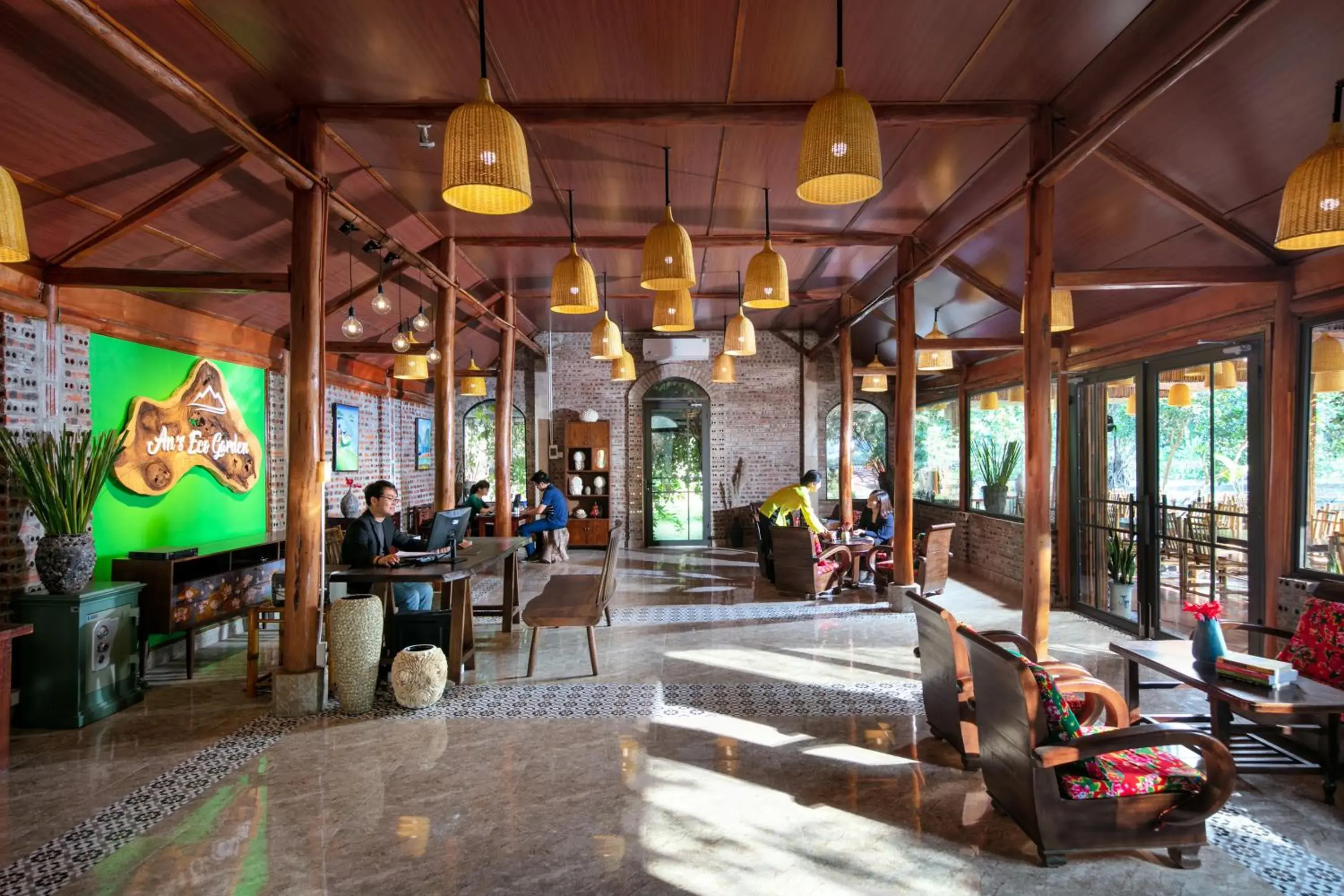 Lobby or reception in An's Eco Garden Resort Lobby or reception in An's Eco Garden Resort