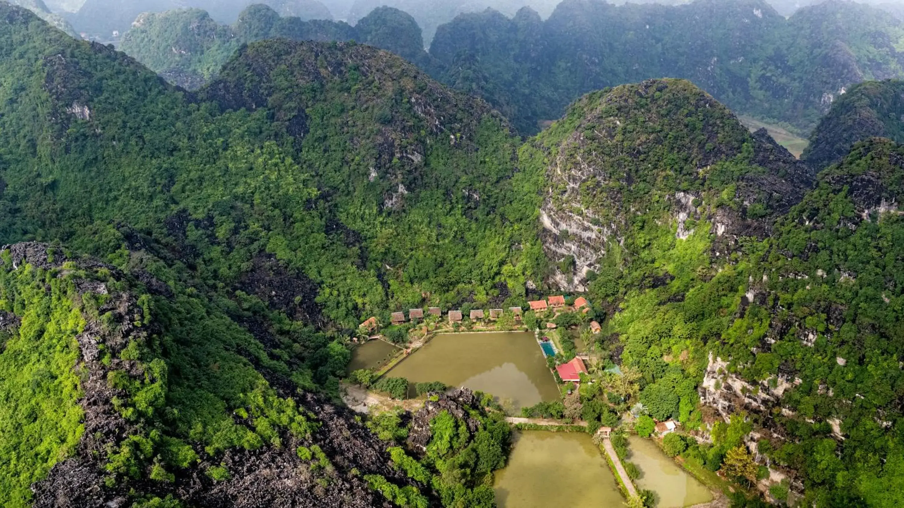 Bird's eye view in An's Eco Garden Resort Bird's eye view in An's Eco Garden Resort