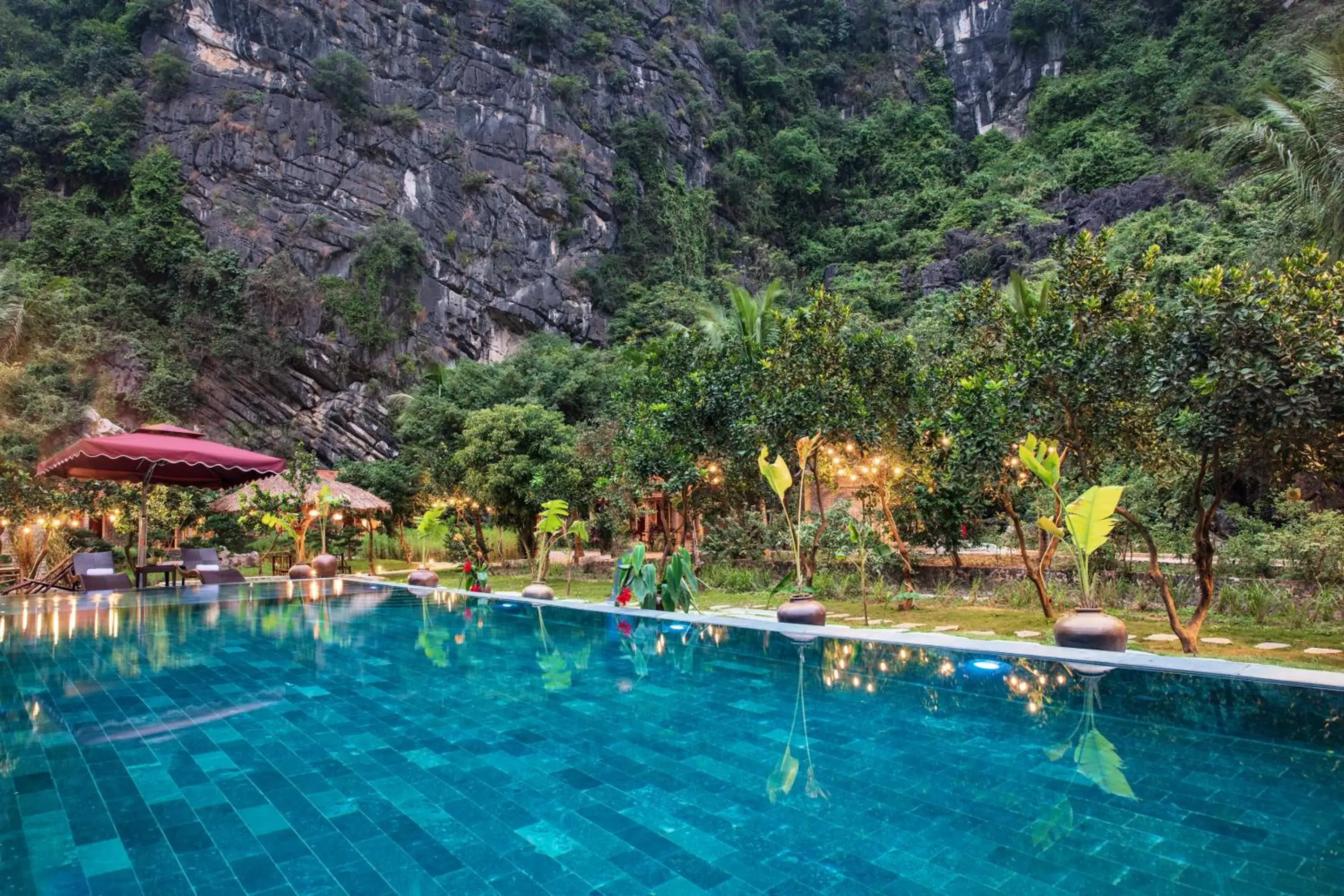 Swimming pool in An's Eco Garden Resort Swimming pool in An's Eco Garden Resort
