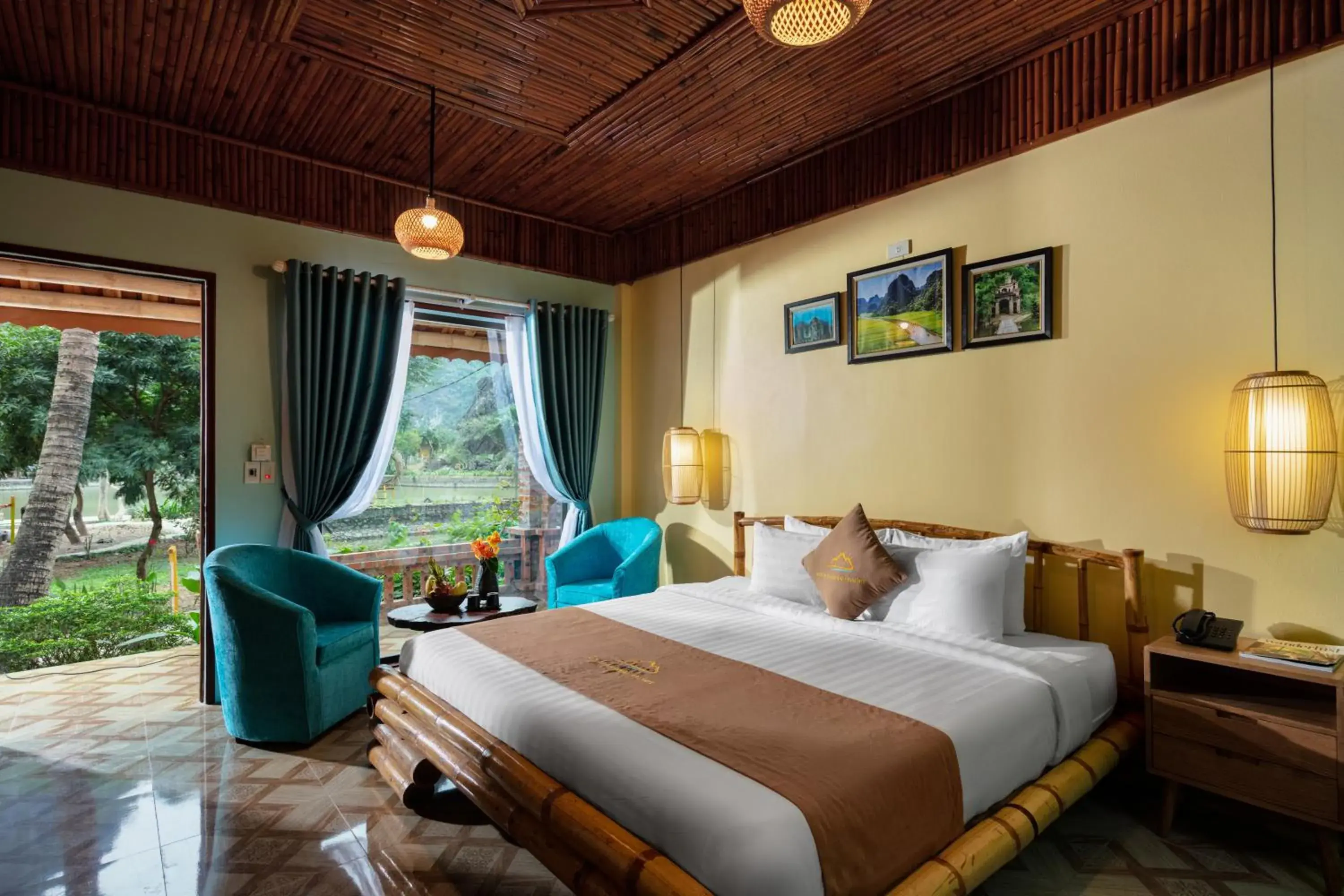 Bed in An's Eco Garden Resort Bed in An's Eco Garden Resort