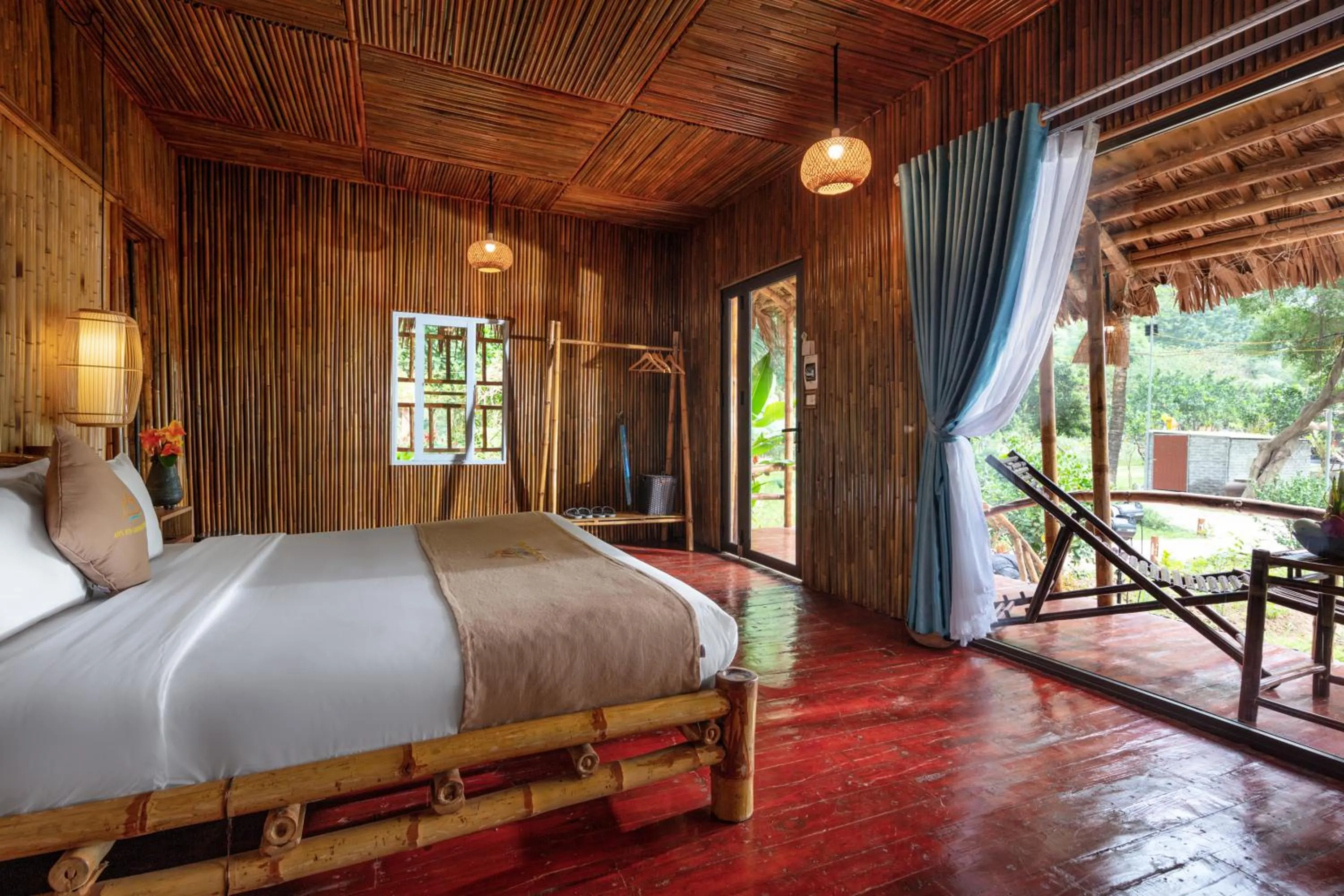 Bedroom, Bed in An's Eco Garden Resort