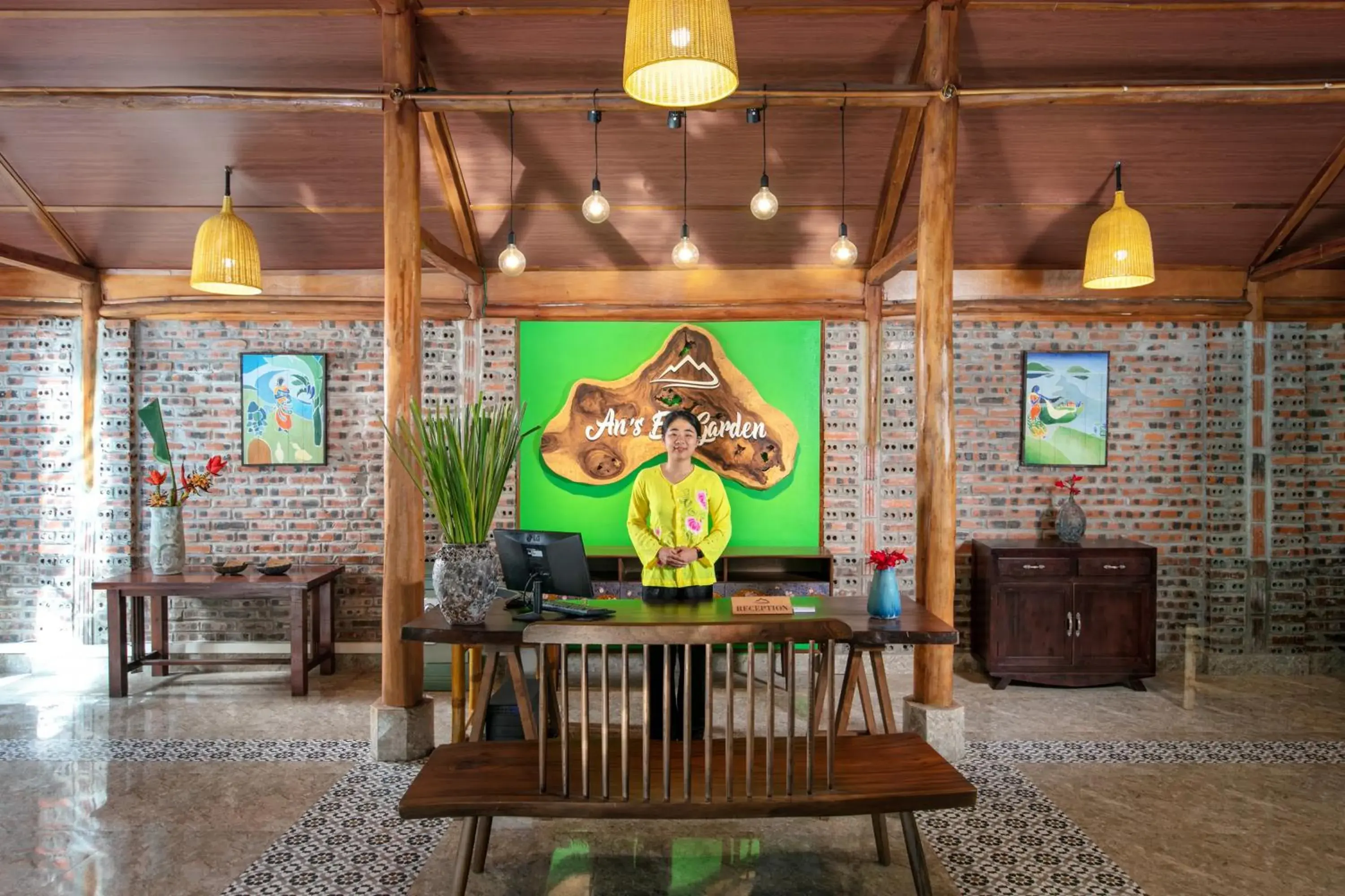 Lobby or reception in An's Eco Garden Resort Lobby or reception in An's Eco Garden Resort