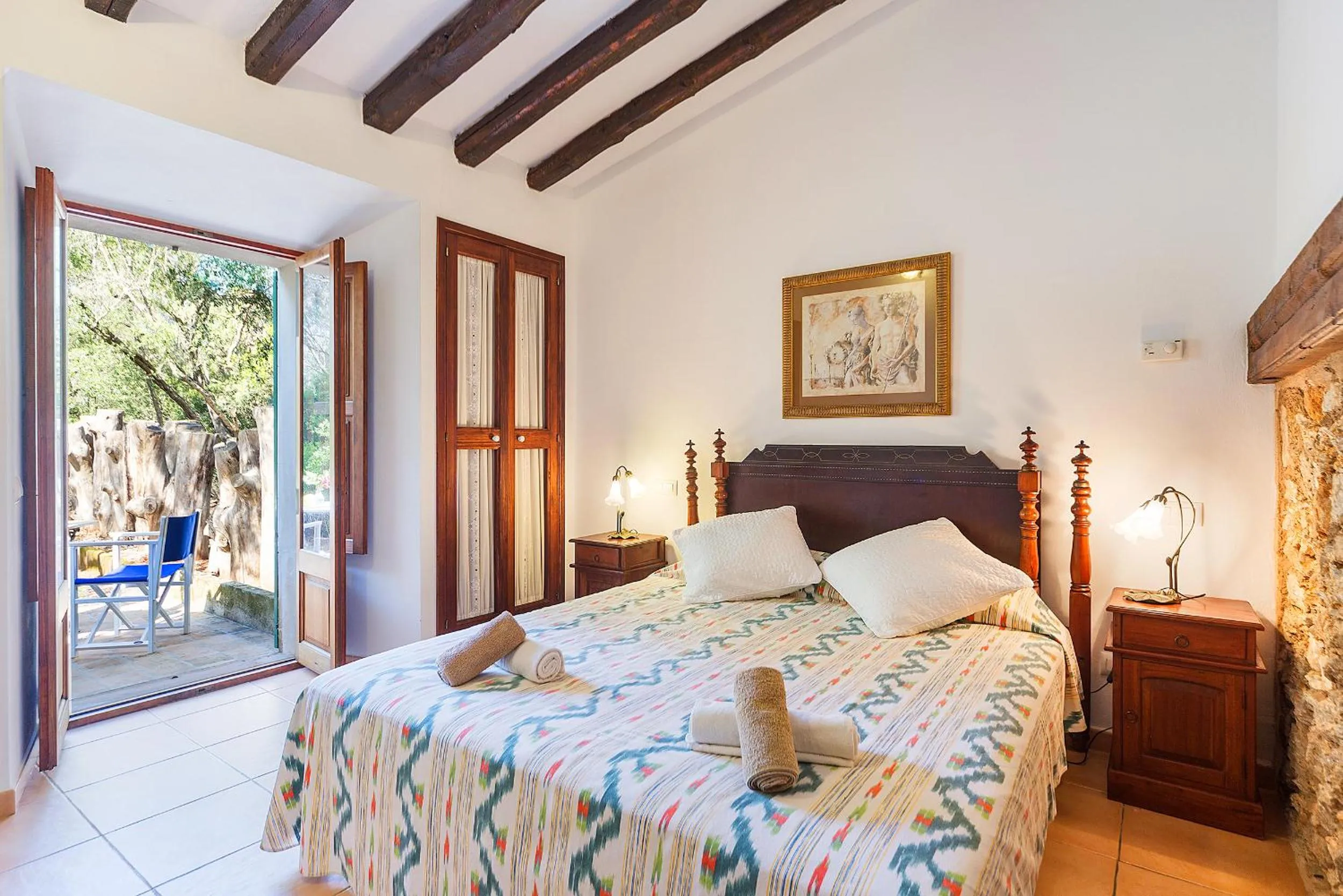 Bedroom, Bed in Agroturisme Ca'n Gaia