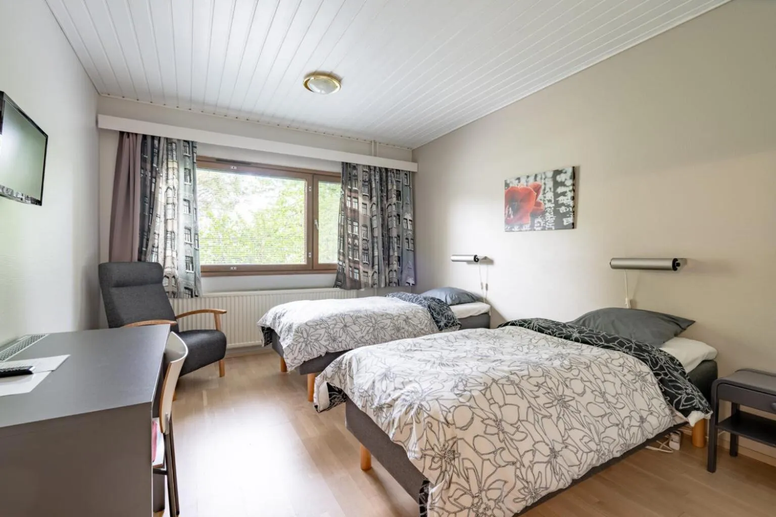 Bed in Hotelli Puustelli Lieksa