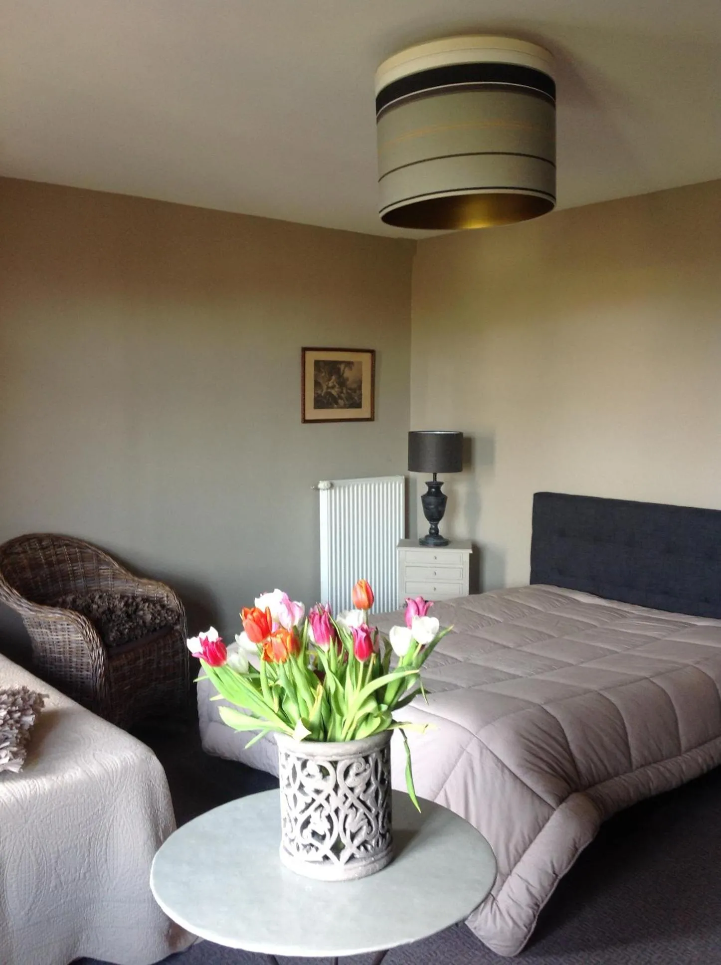 Double Room with Balcony and Sea View in La Villa des Rosiers