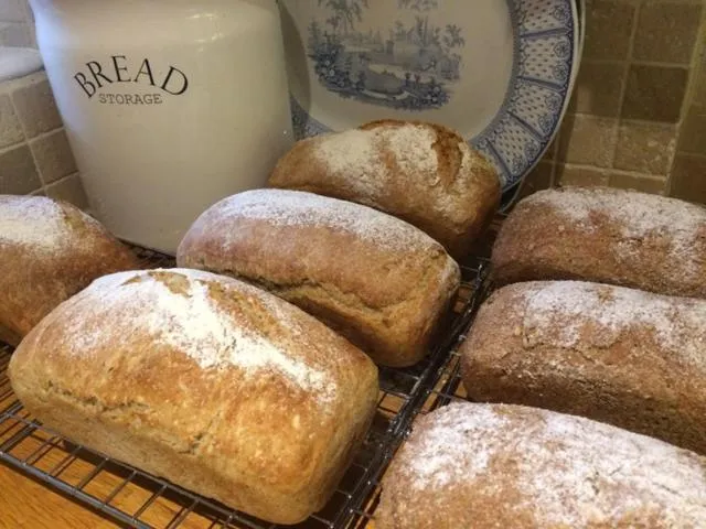 Continental breakfast in Old Station Gardens, SW London