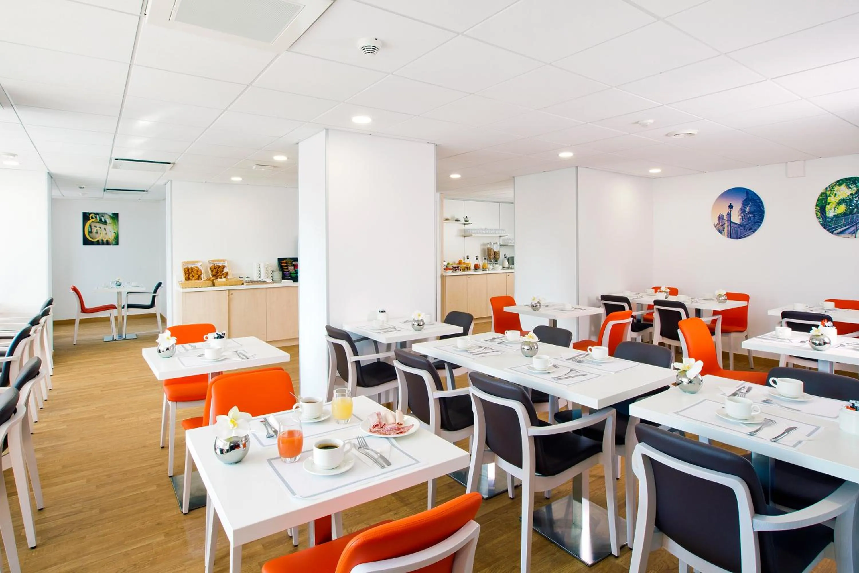 Buffet breakfast in Residhome Paris Rosa Parks