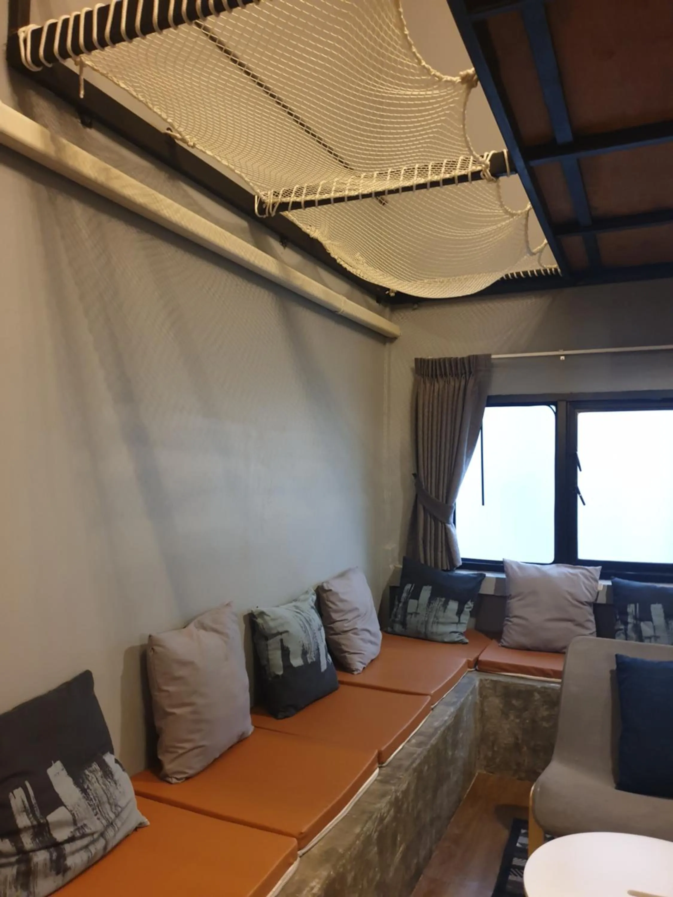 Seating area in Silom Space Hostel