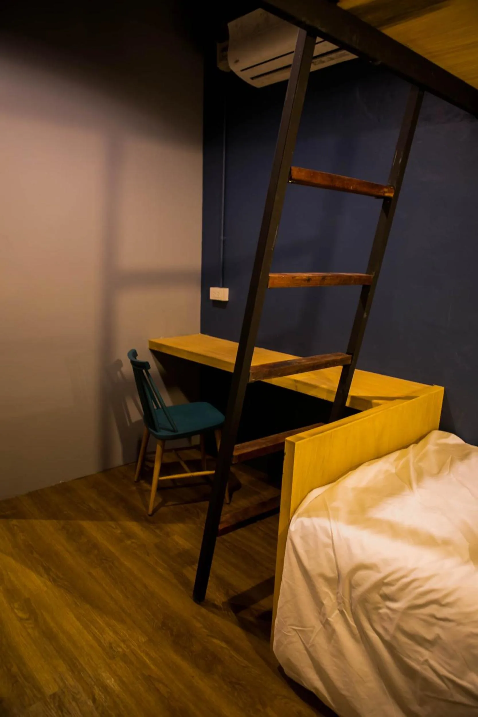 Seating area, Bed in Silom Space Hostel