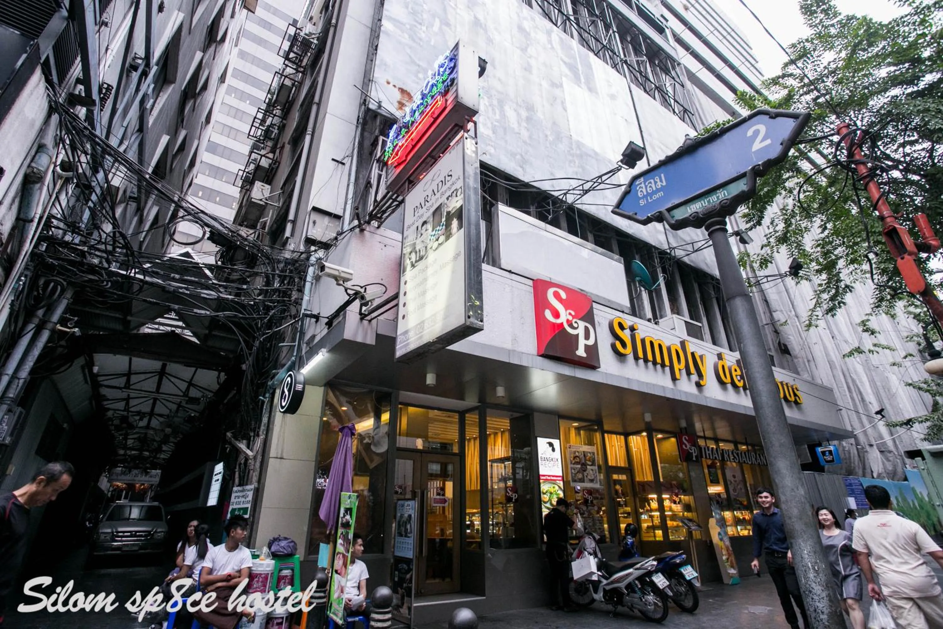 Facade/entrance in Silom Space Hostel