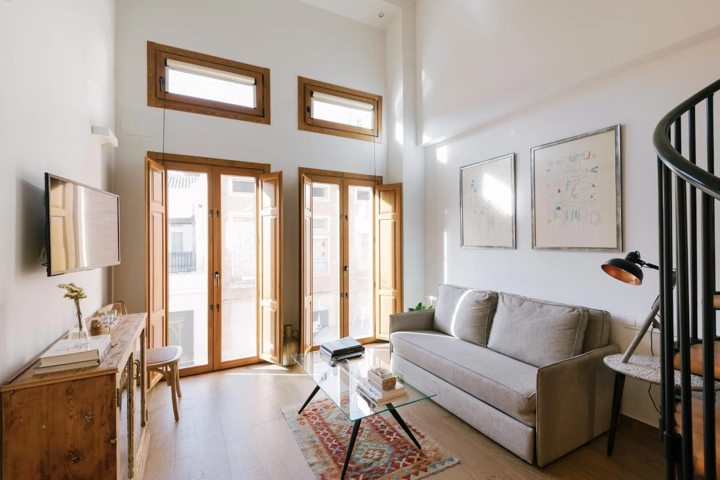 Living room in Barracart Apartments