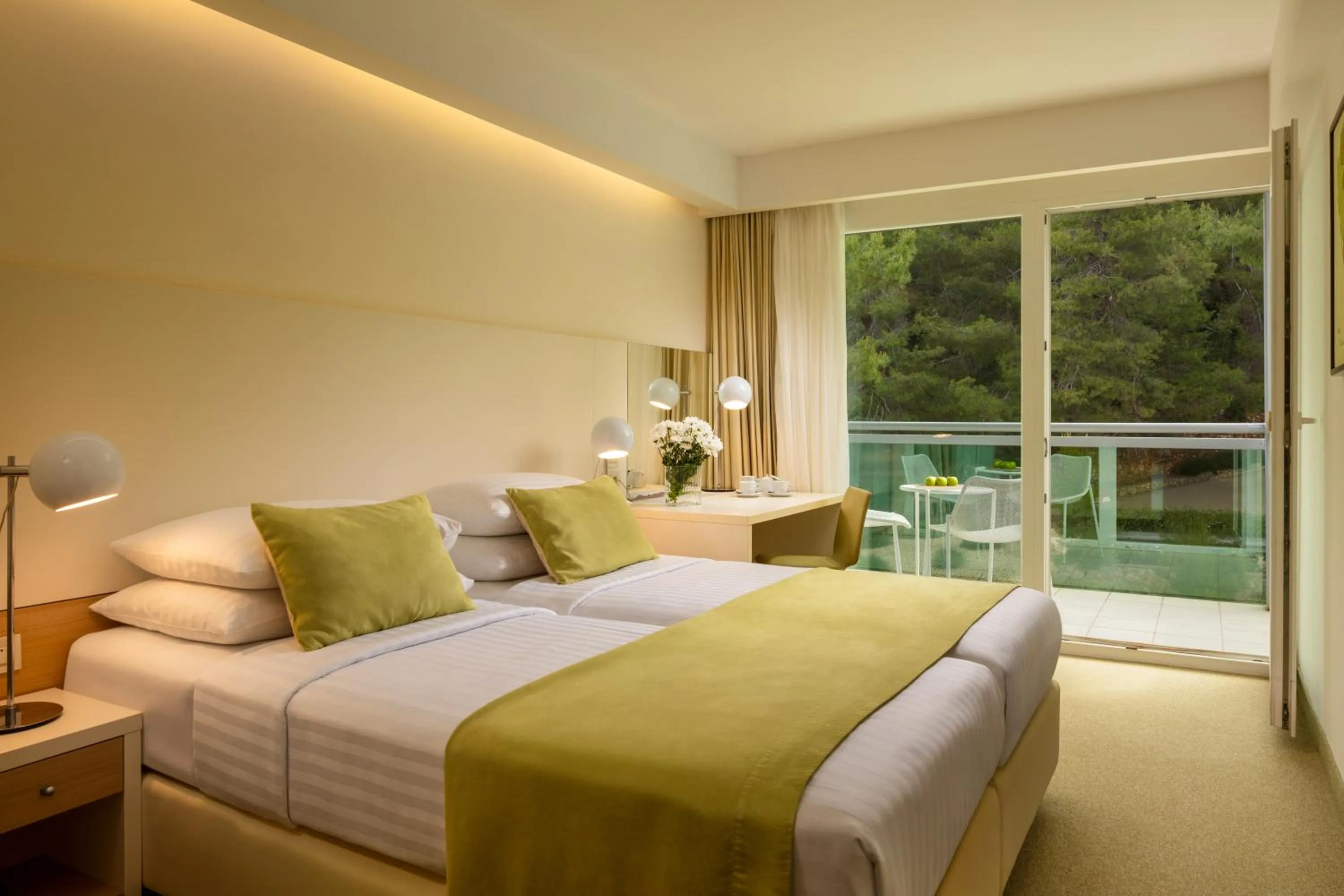 Bed in Family Hotel Vespera