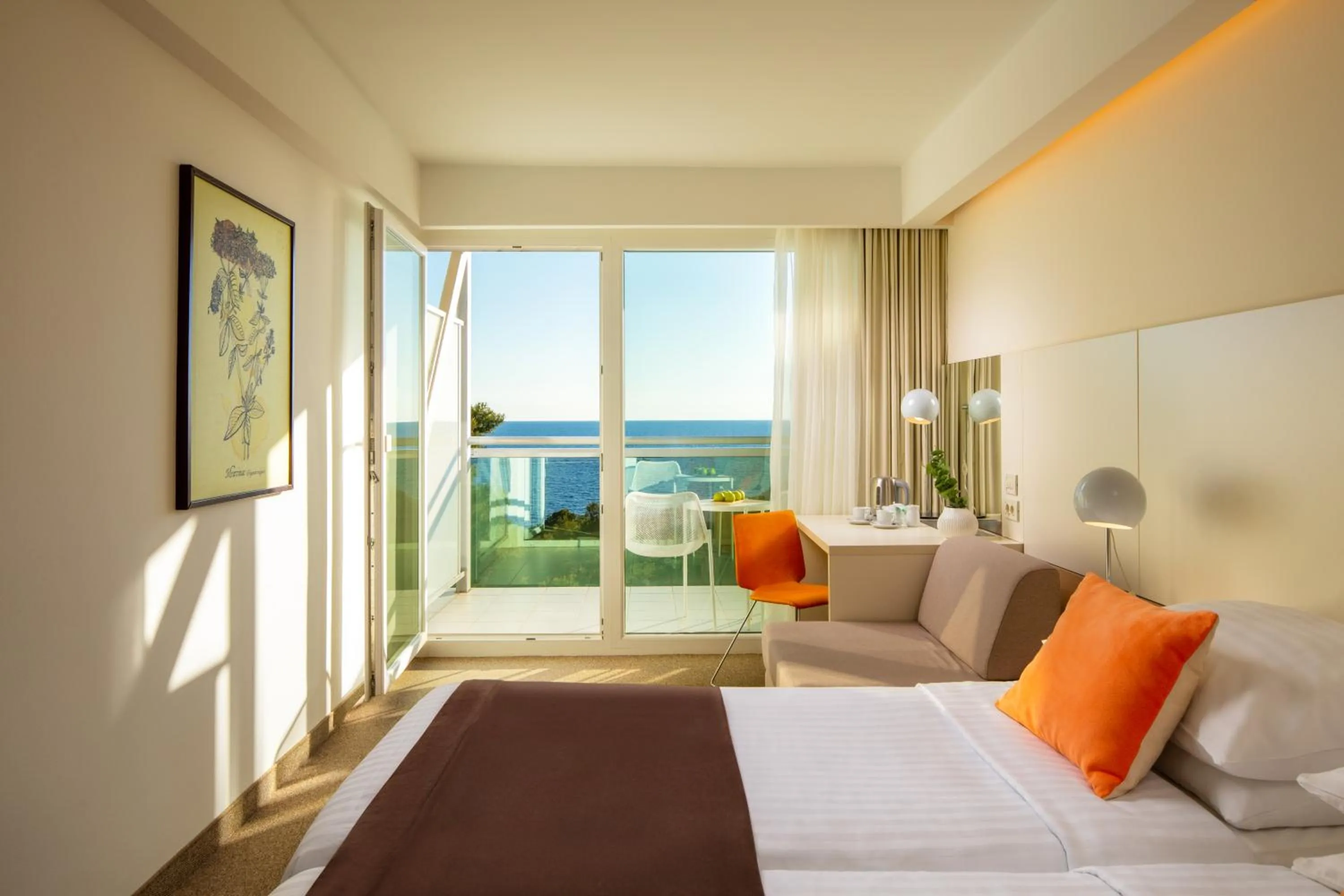 Bed in Family Hotel Vespera