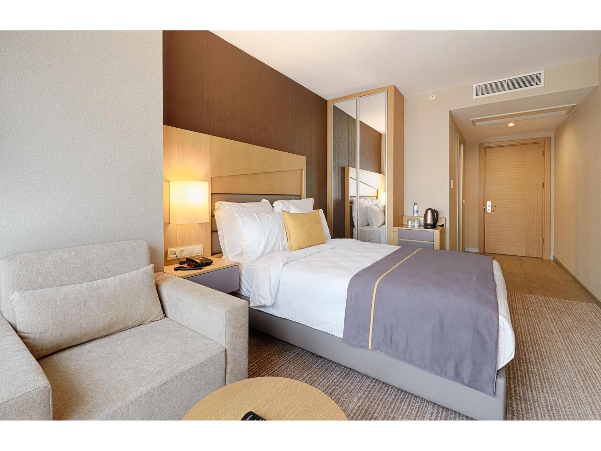 Coffee/tea facilities, Bed in Kordon Hotel Çankaya