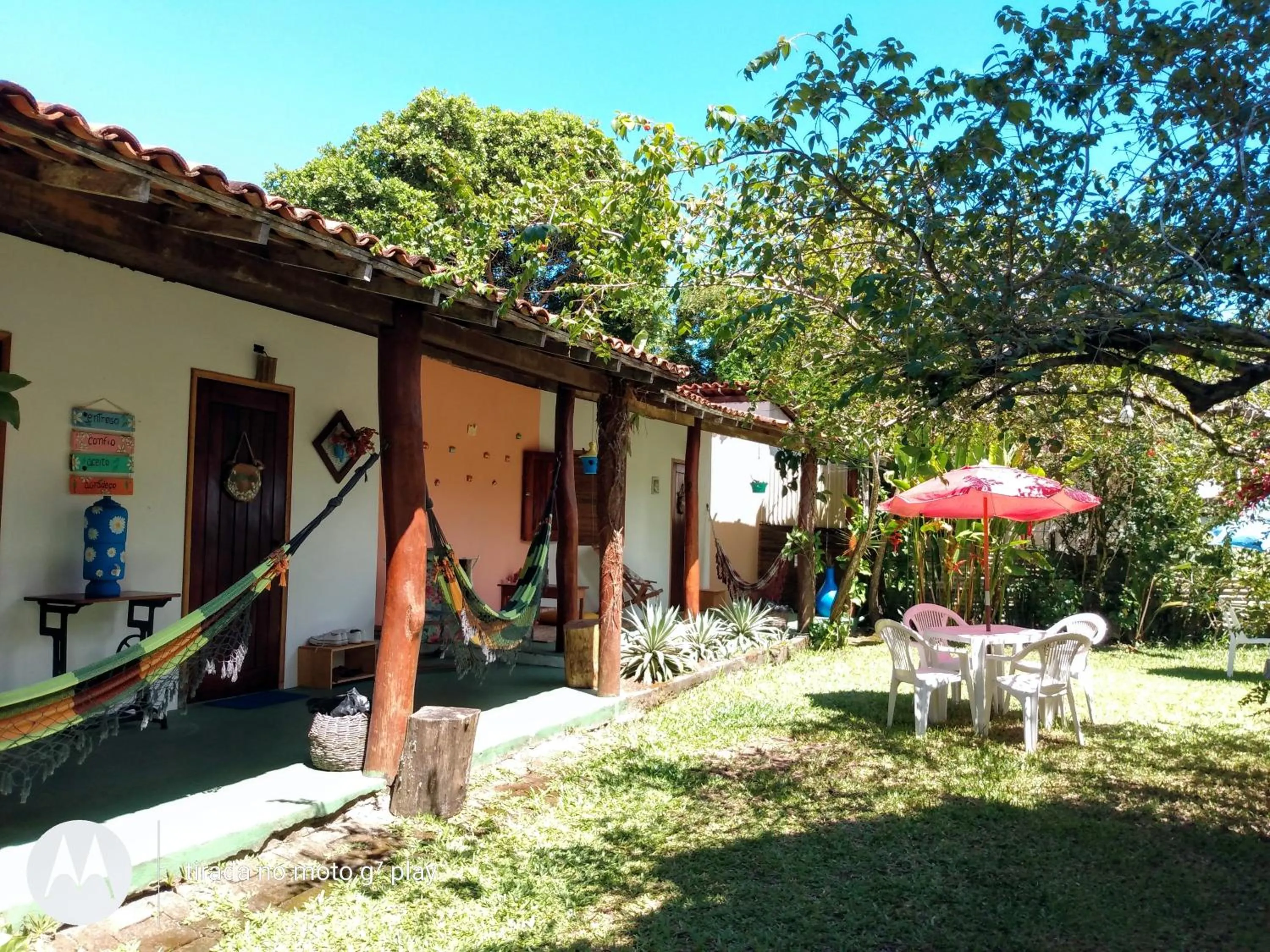 Patio in Pousada Estrela do Mar