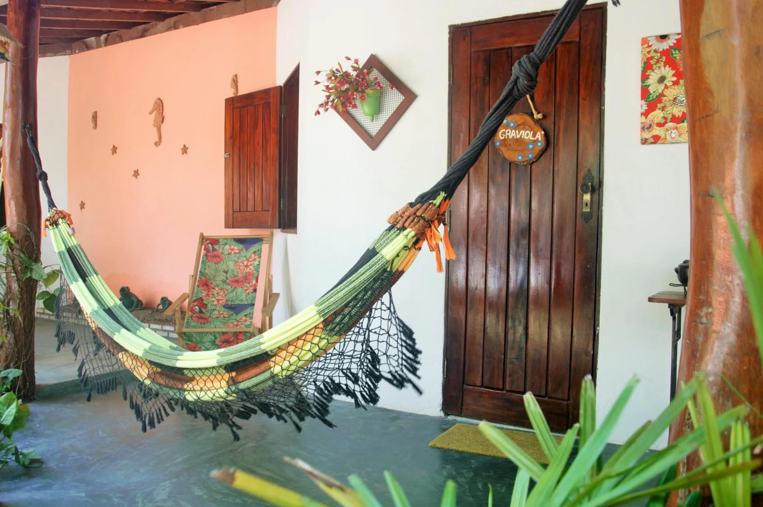 Garden view in Pousada Estrela do Mar