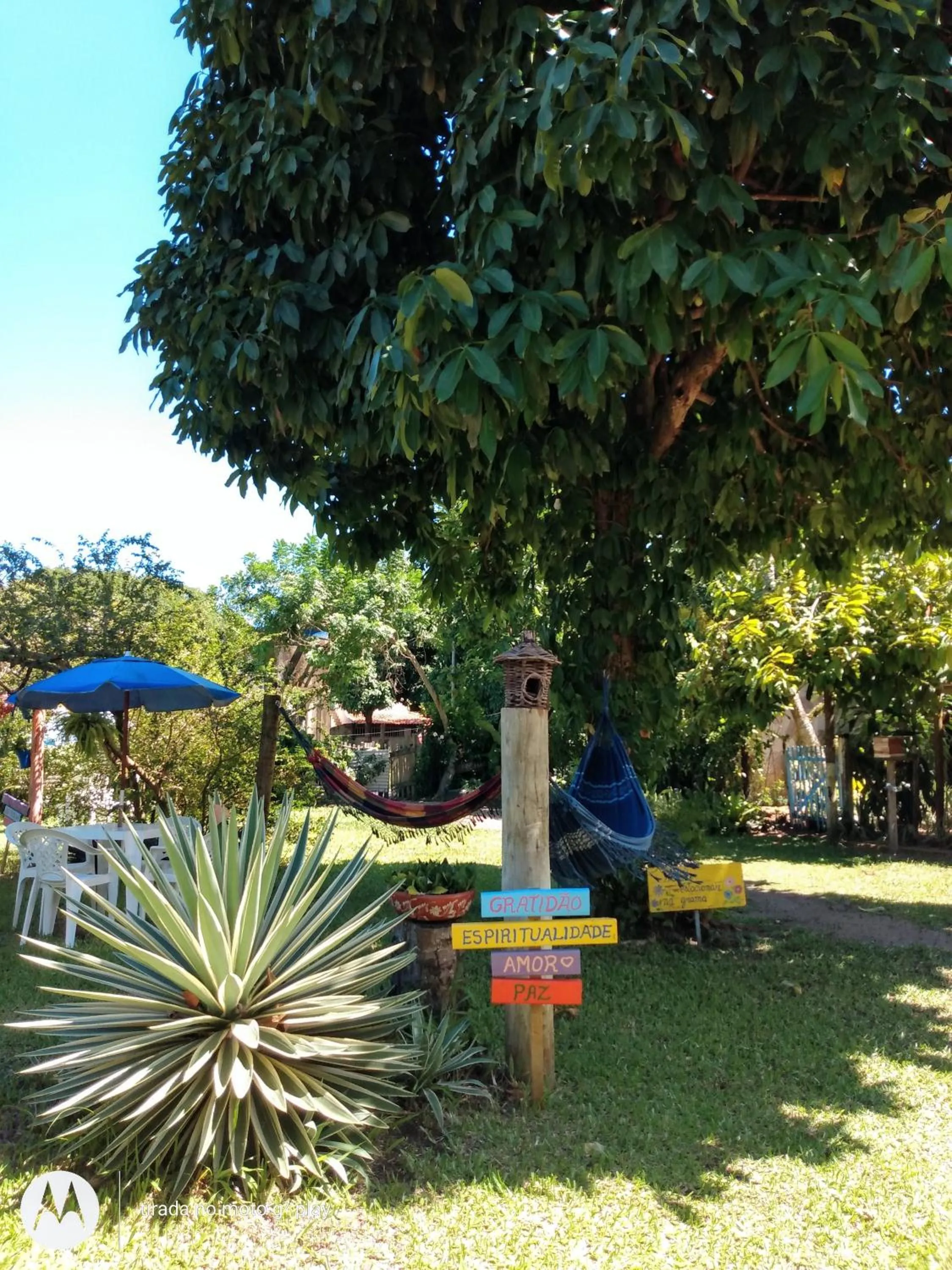 Garden view in Pousada Estrela do Mar