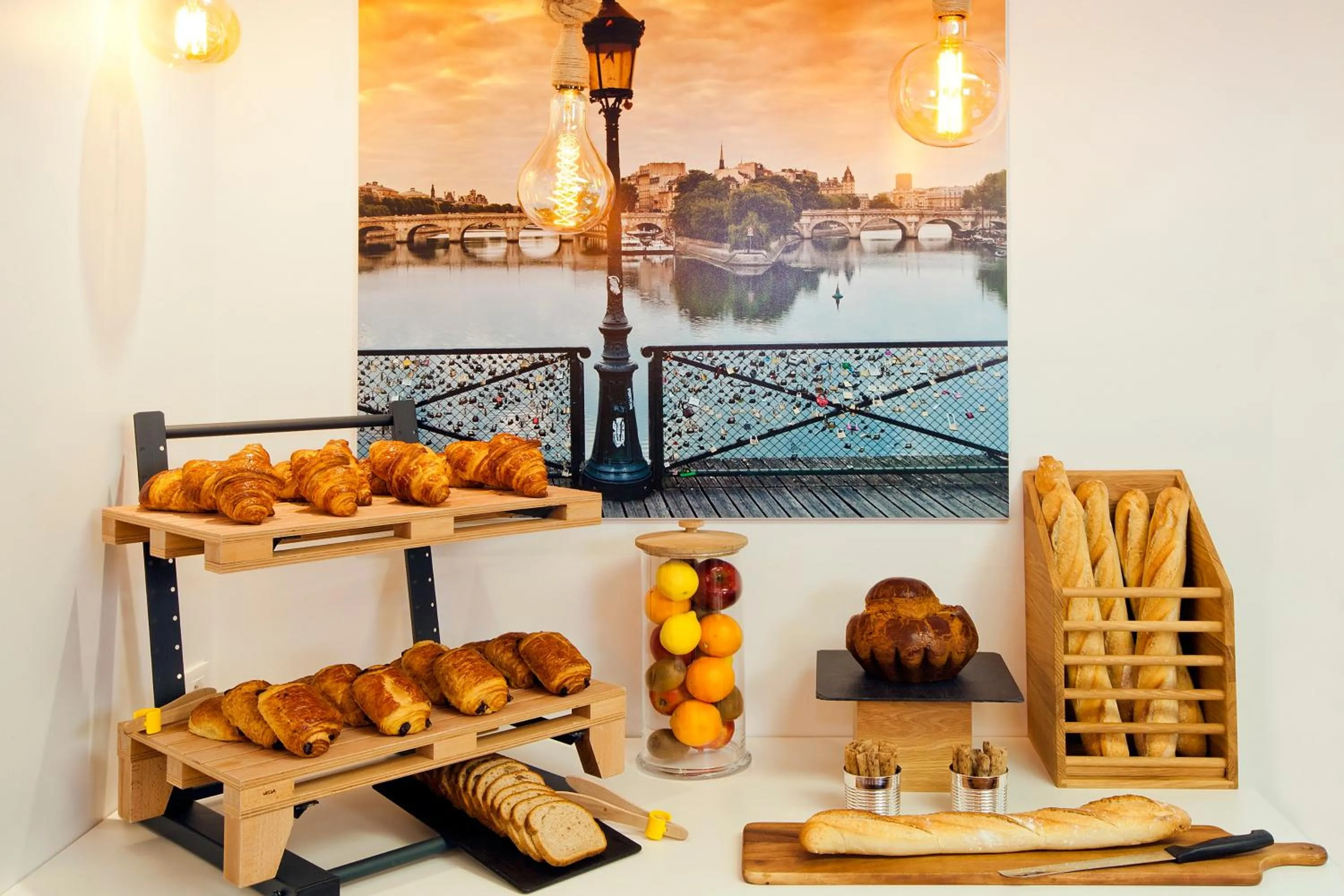 Continental breakfast in Residhome Bordeaux