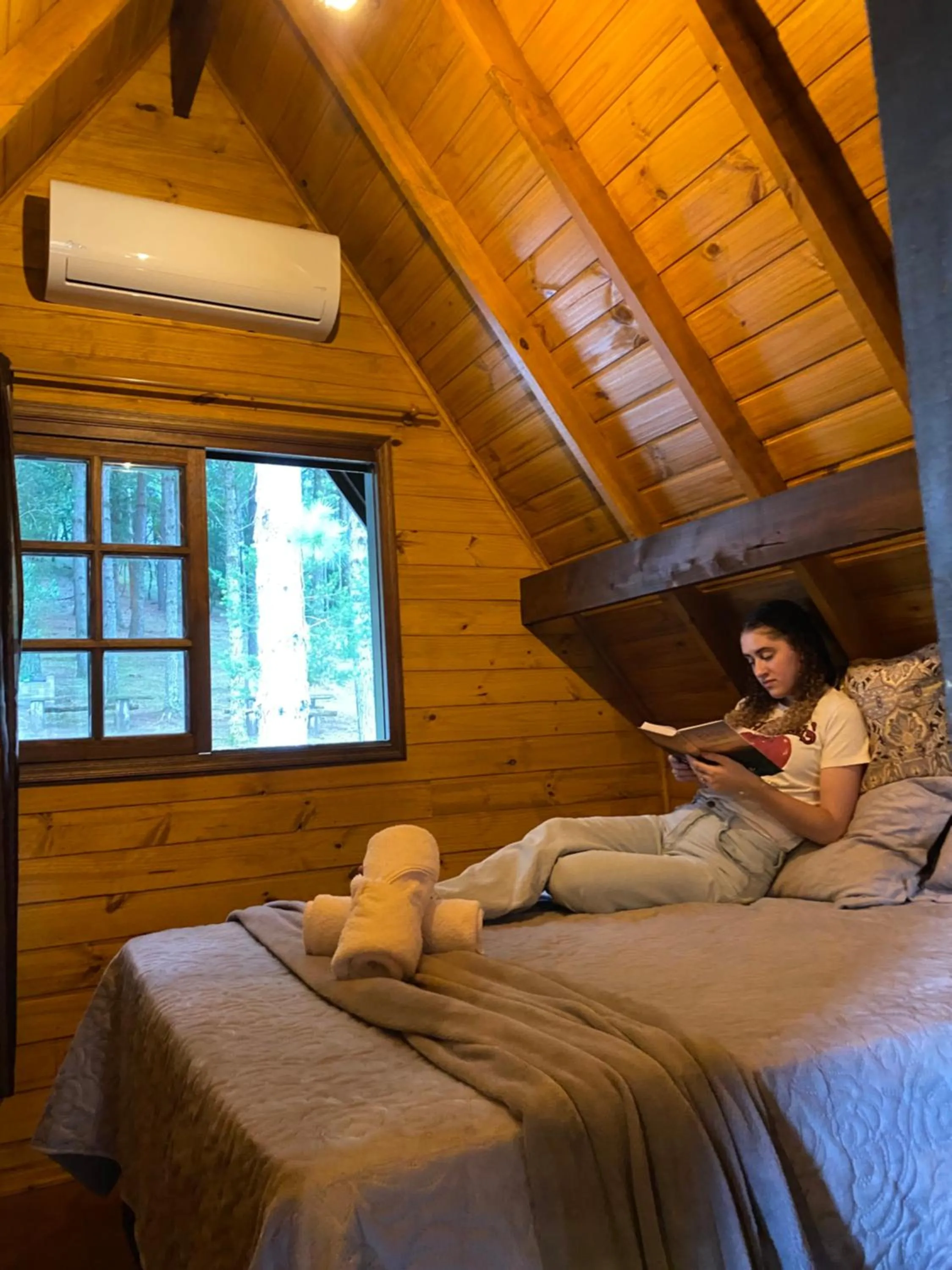 Bed in Cabanas em Canela - Leão da Tribo de Judá- Refúgio com Piscina