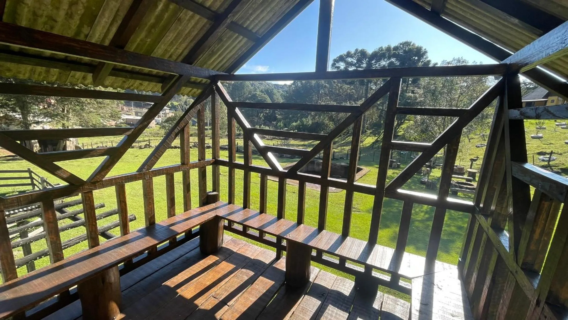 Garden in Cabanas em Canela - Leão da Tribo de Judá- Refúgio com Piscina