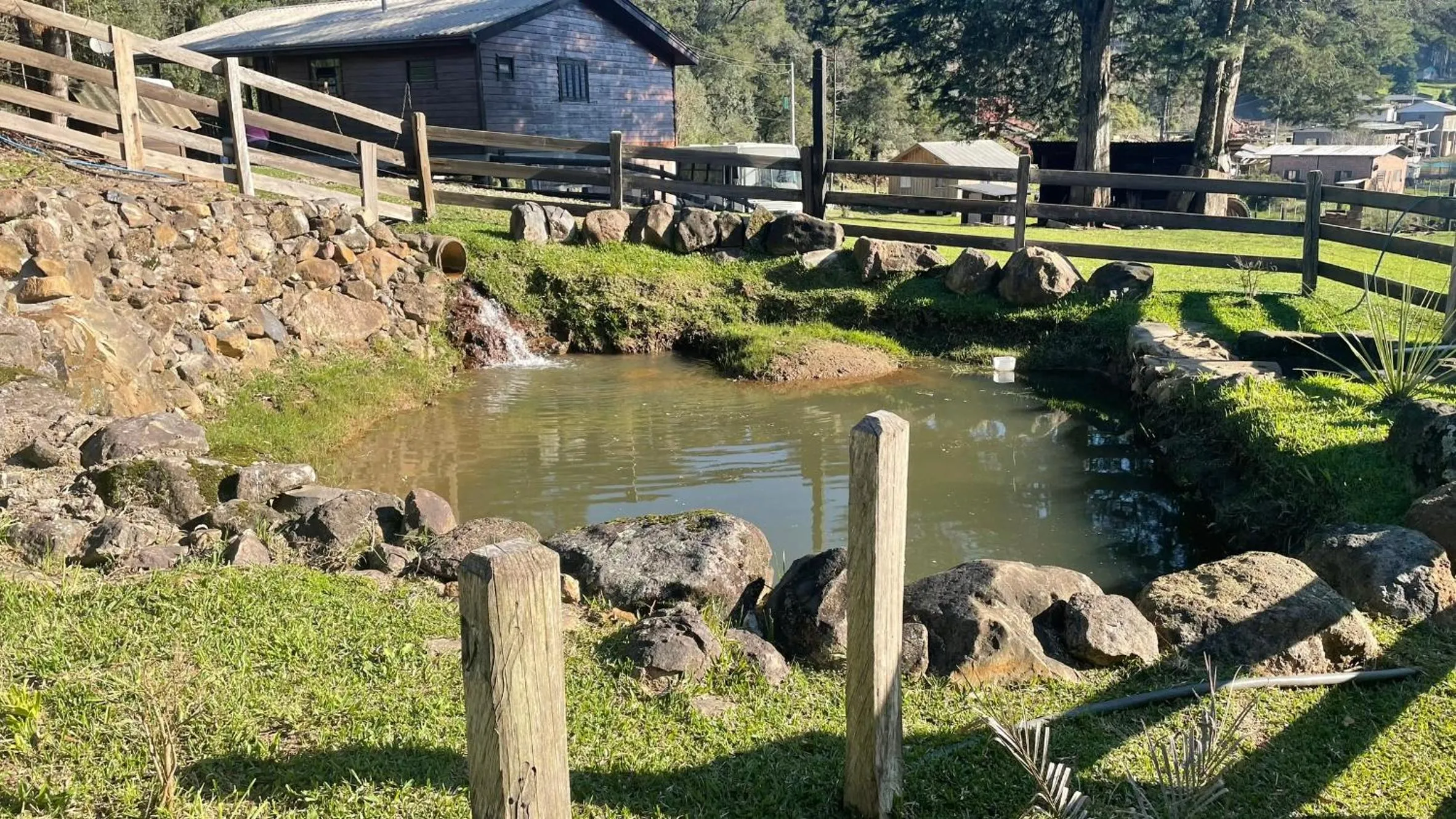 Garden in Cabanas em Canela - Leão da Tribo de Judá- Refúgio com Piscina