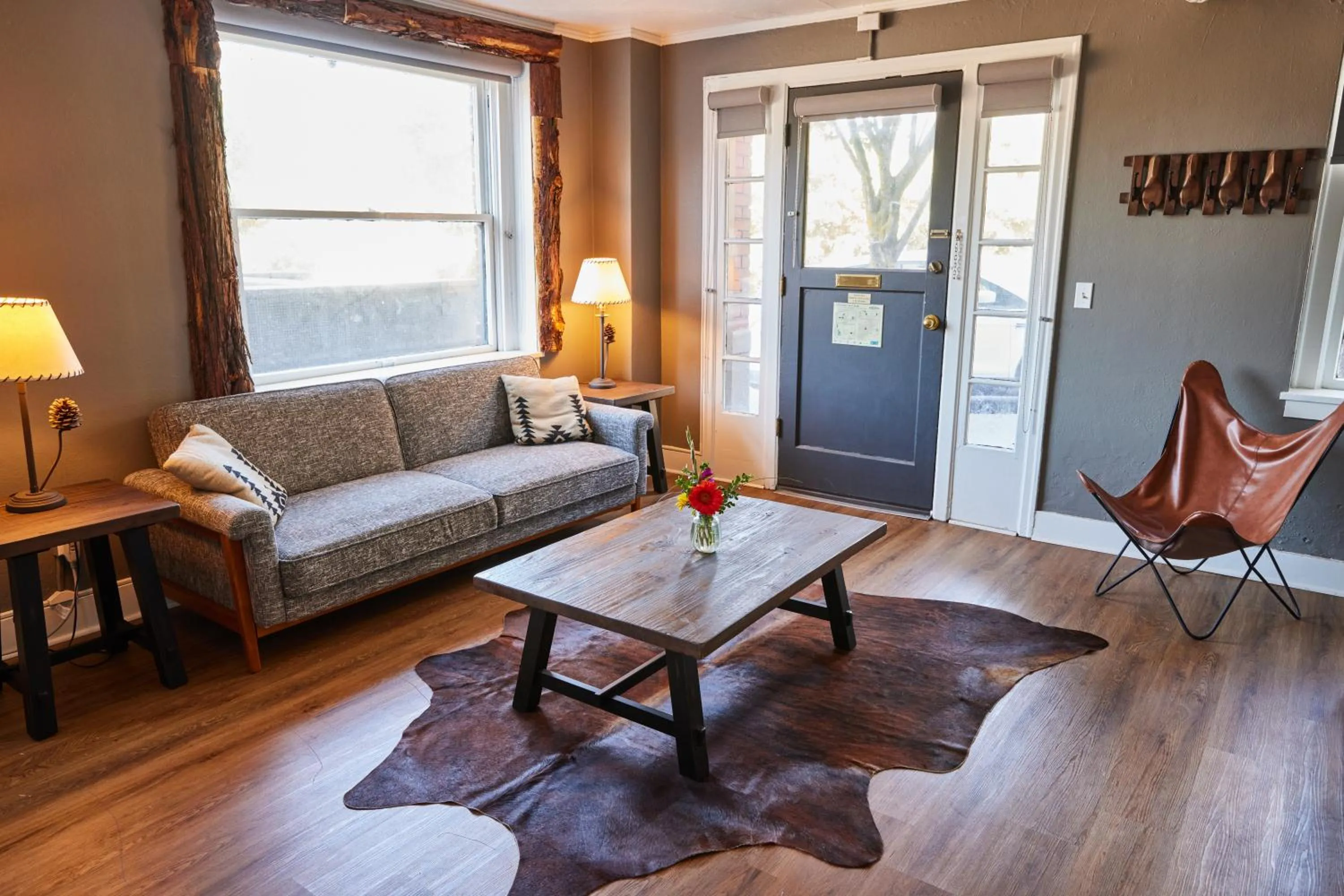 Bed in Hood River Hotel