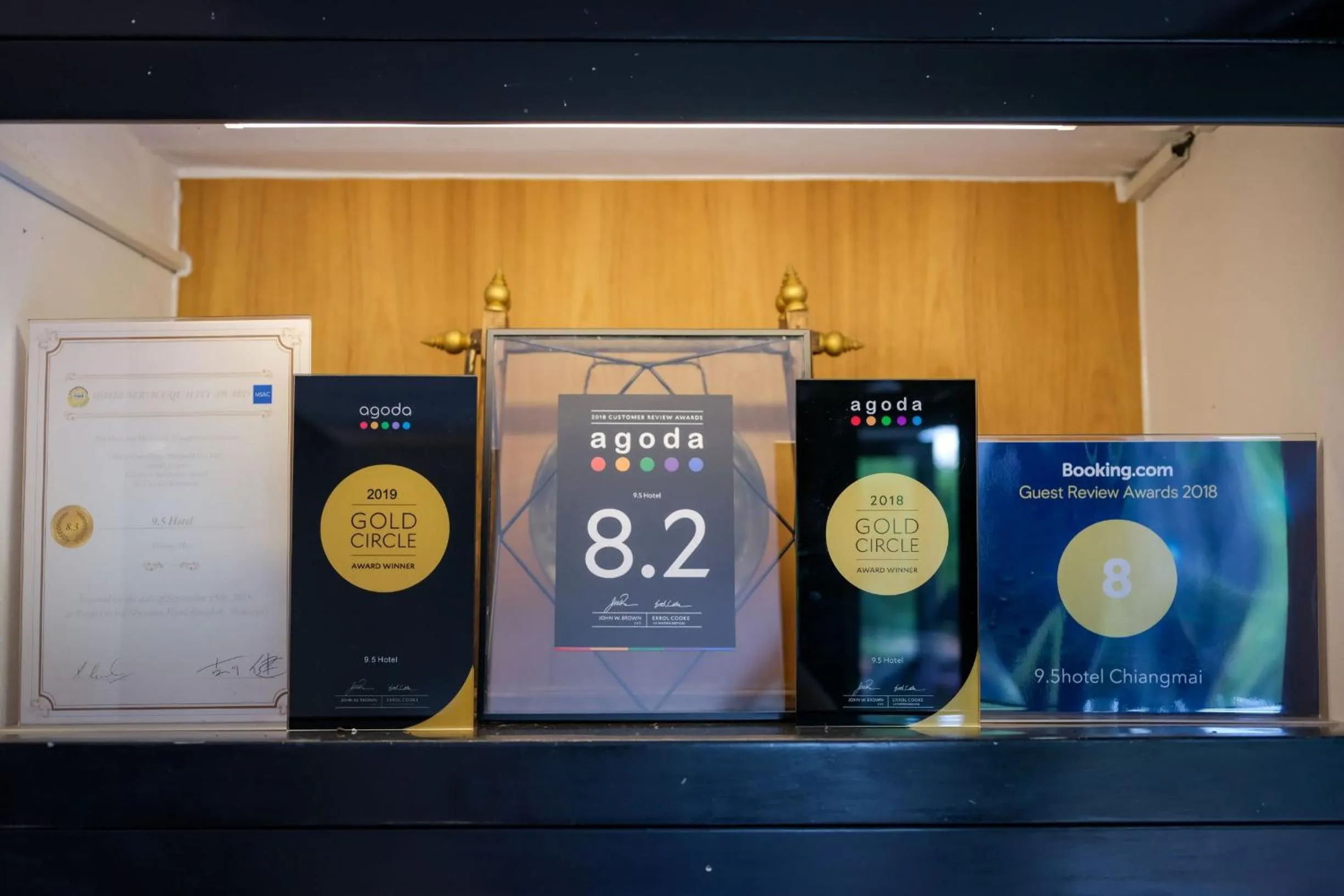 Certificate/Award in 9.5Hotel Chiangmai