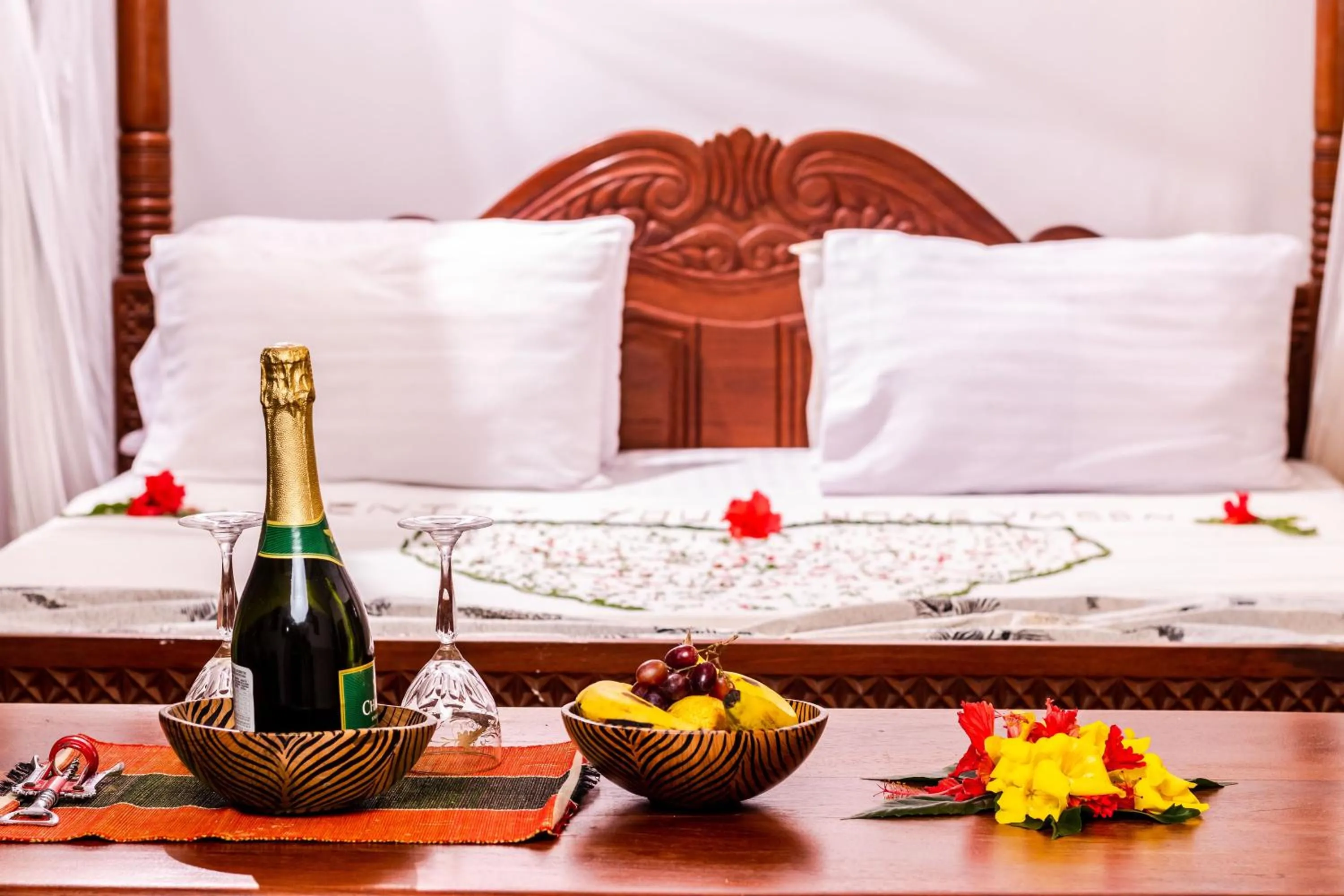 Bed in Coral Beach Resort