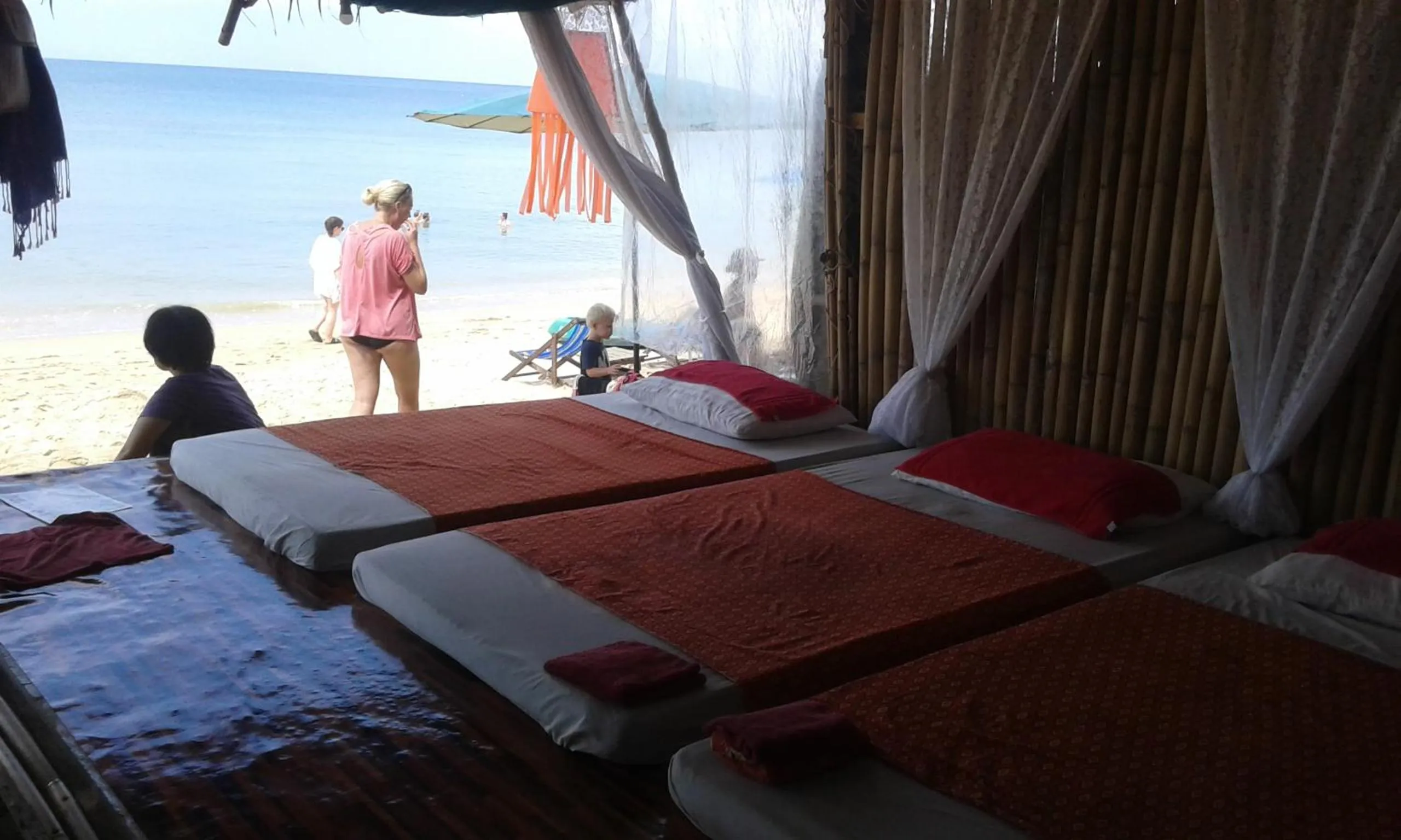 People, Bed in New Andaman Bay Bungalow