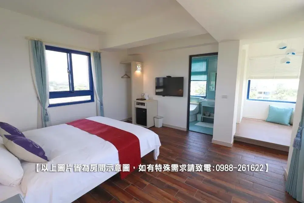 Deluxe Double Room with Bath in Zen Ocean Deluxe Double Room with Bath in Zen Ocean