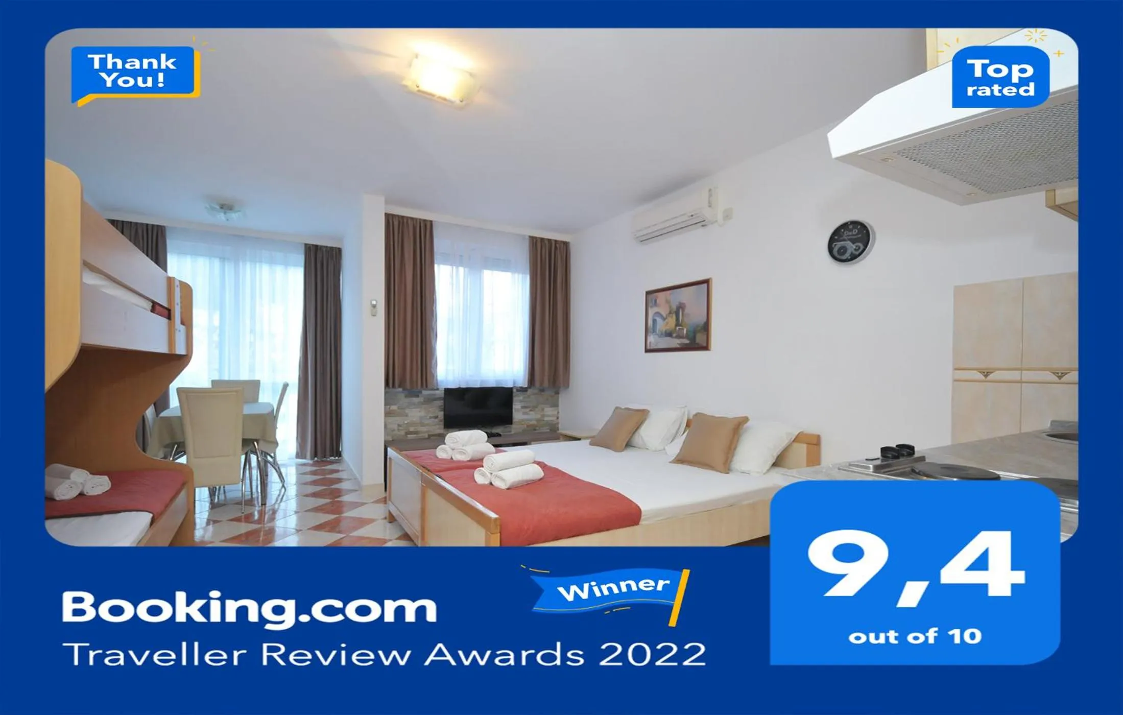 Property logo or sign, Bed in D&D Apartments 3