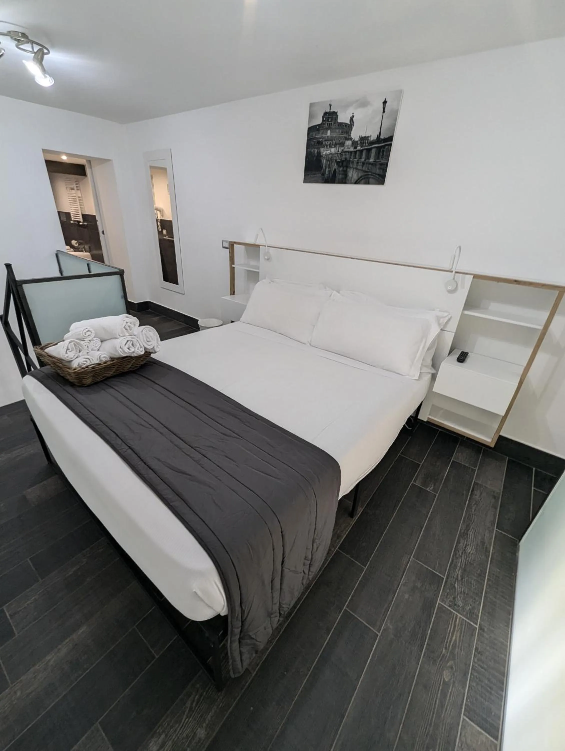 Bed in Arch Rome Suites