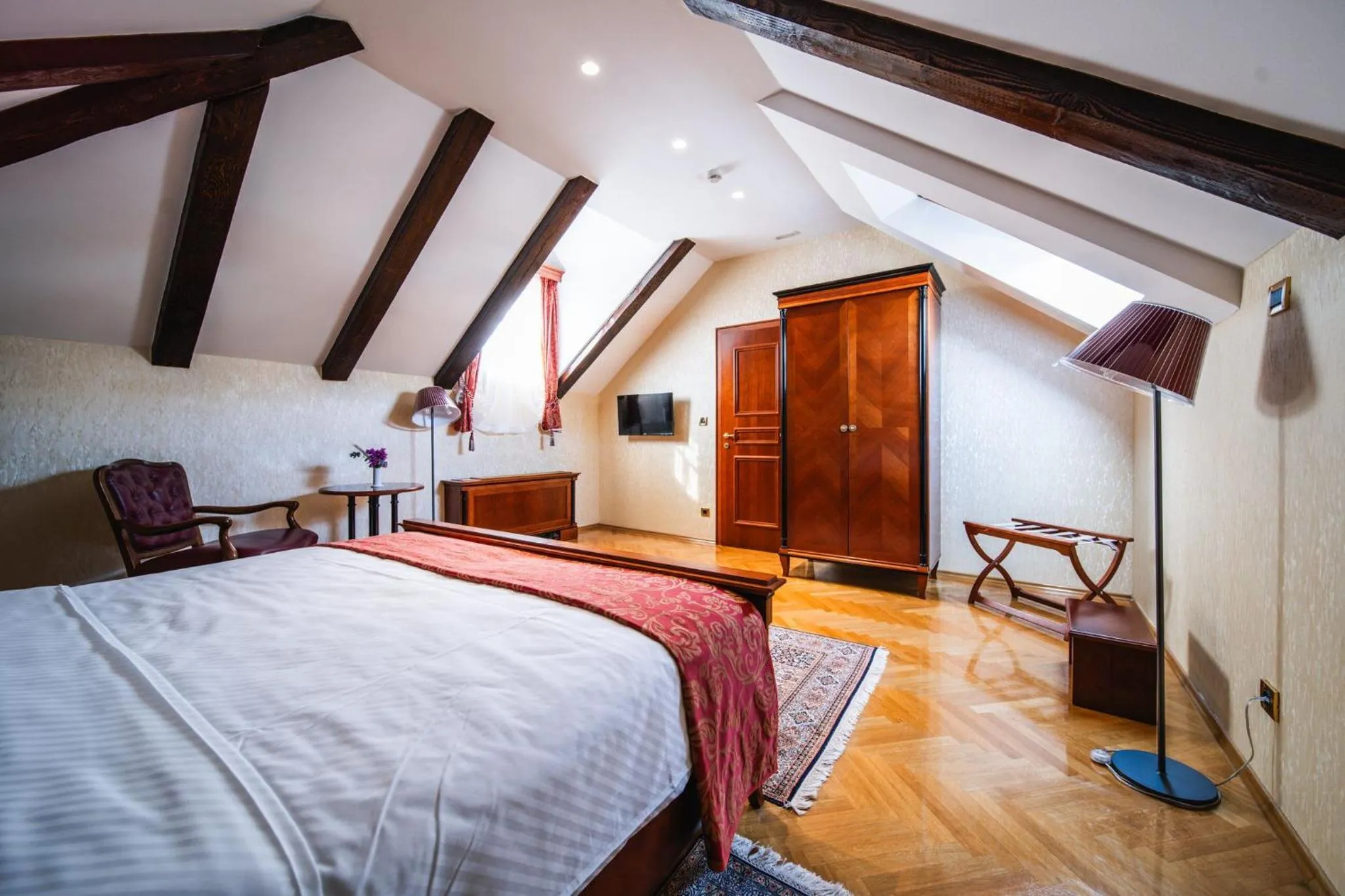 Photo of the whole room, Bed in Boutique Hotel Kazbek