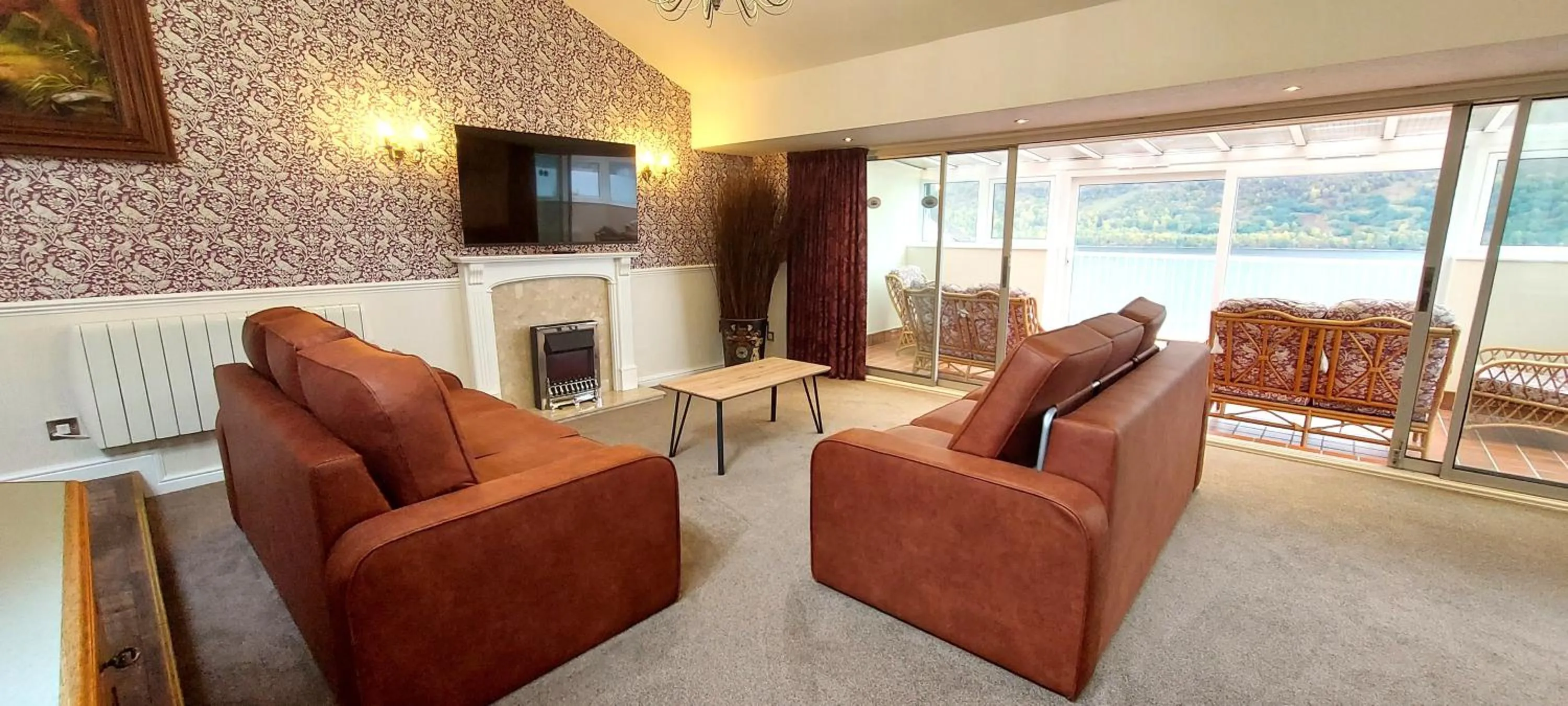 Living room in Loch Rannoch Highland Club