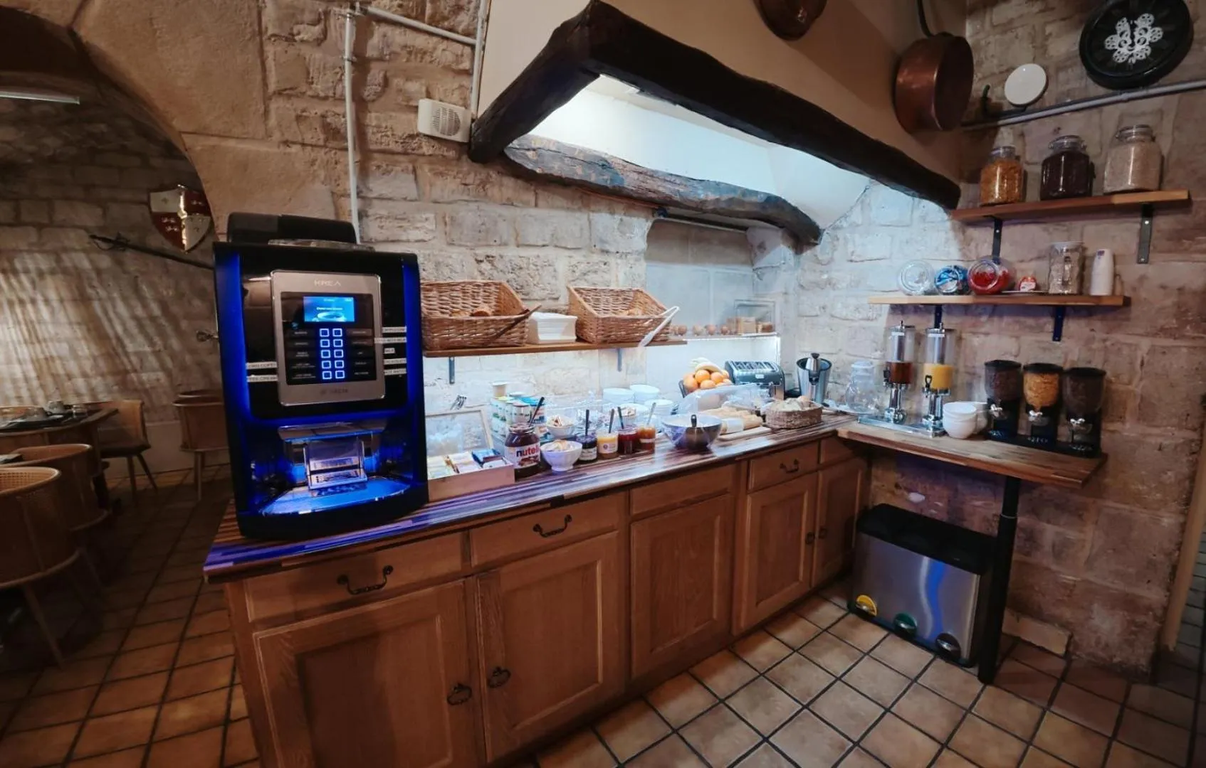 Buffet breakfast in New Hôtel Gare Du Nord