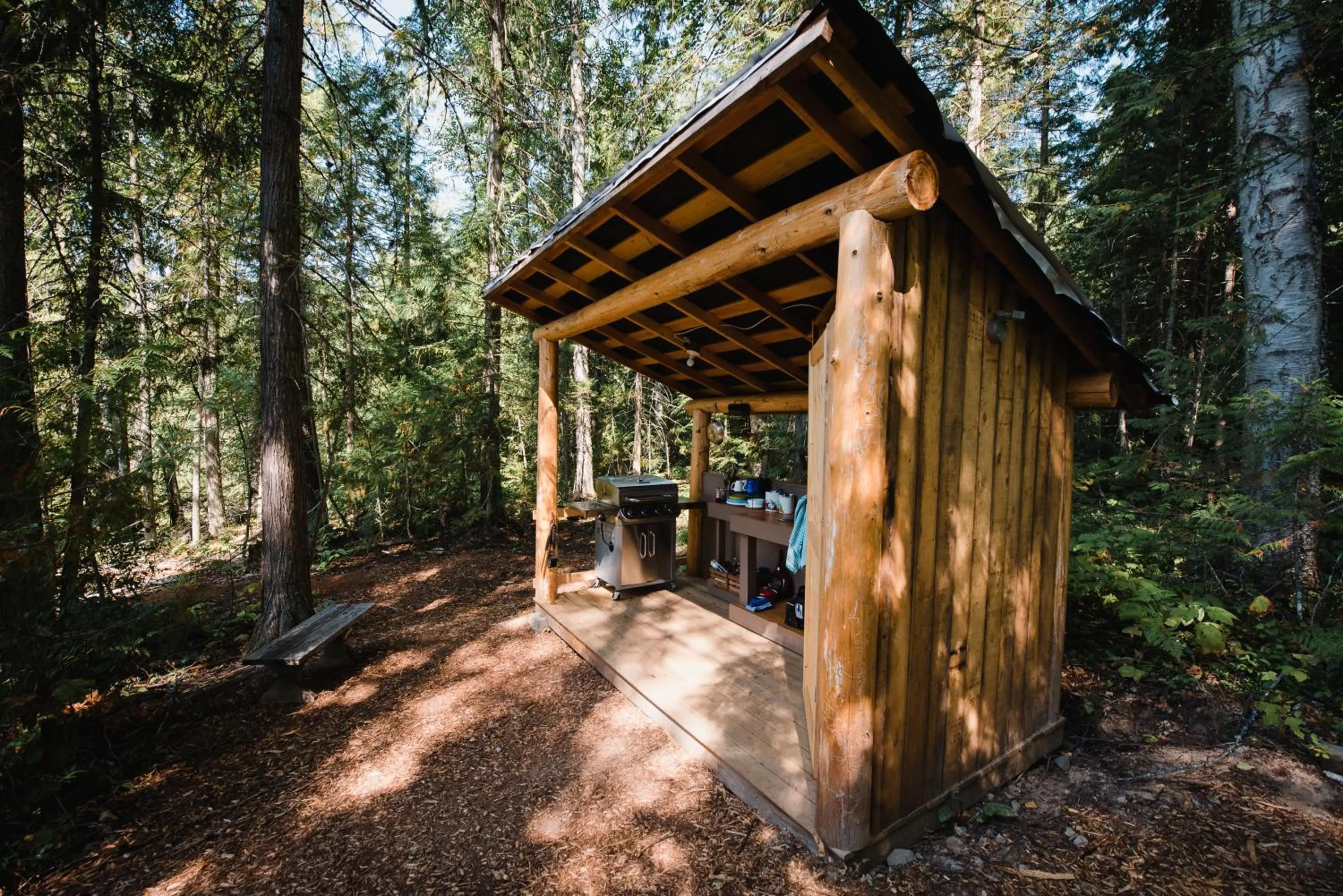 BBQ facilities in Cedar Haven Cabins and Resort